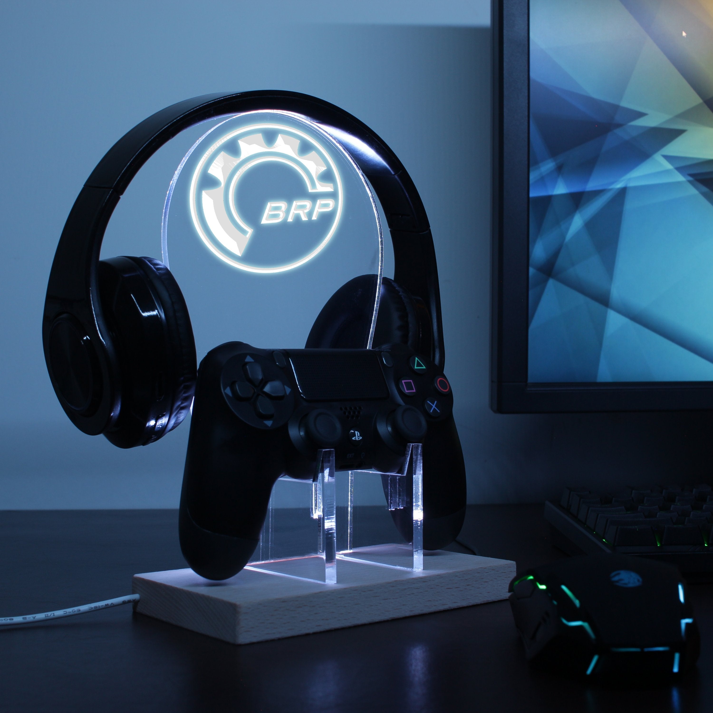 BRP Accessories LED Gaming Headset Controller Stand