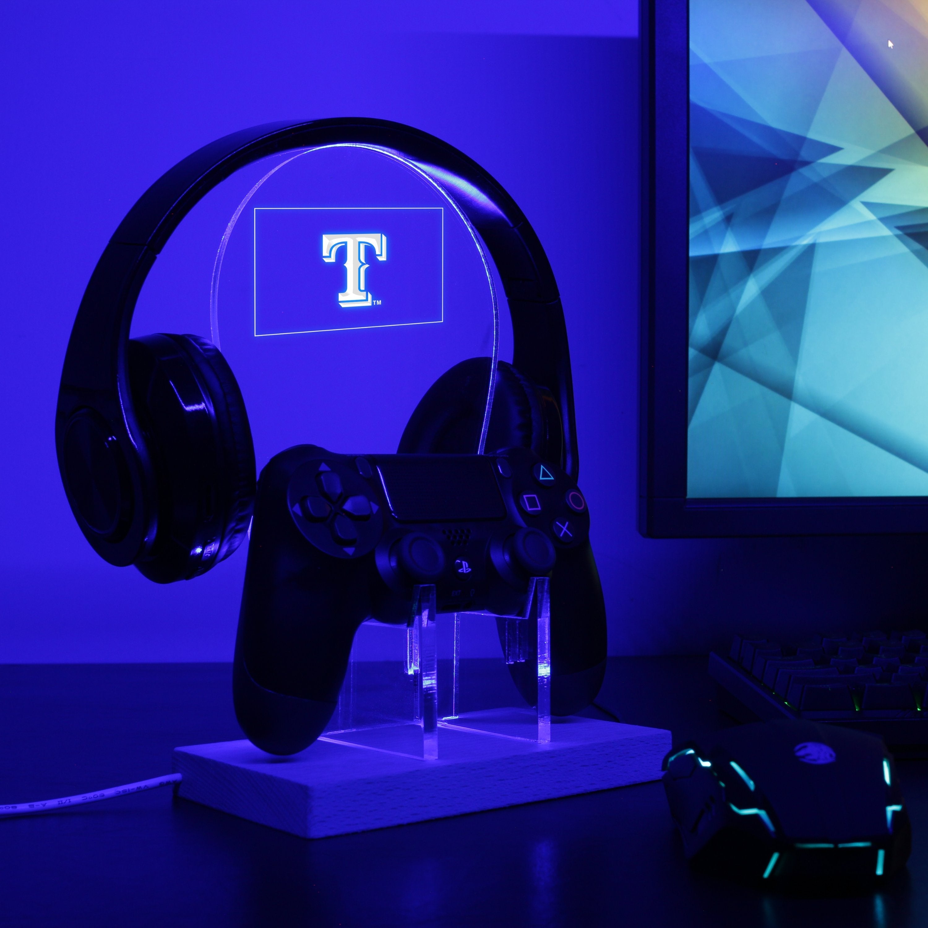 Texas Rangers 2003 LED Gaming Headset Controller Stand