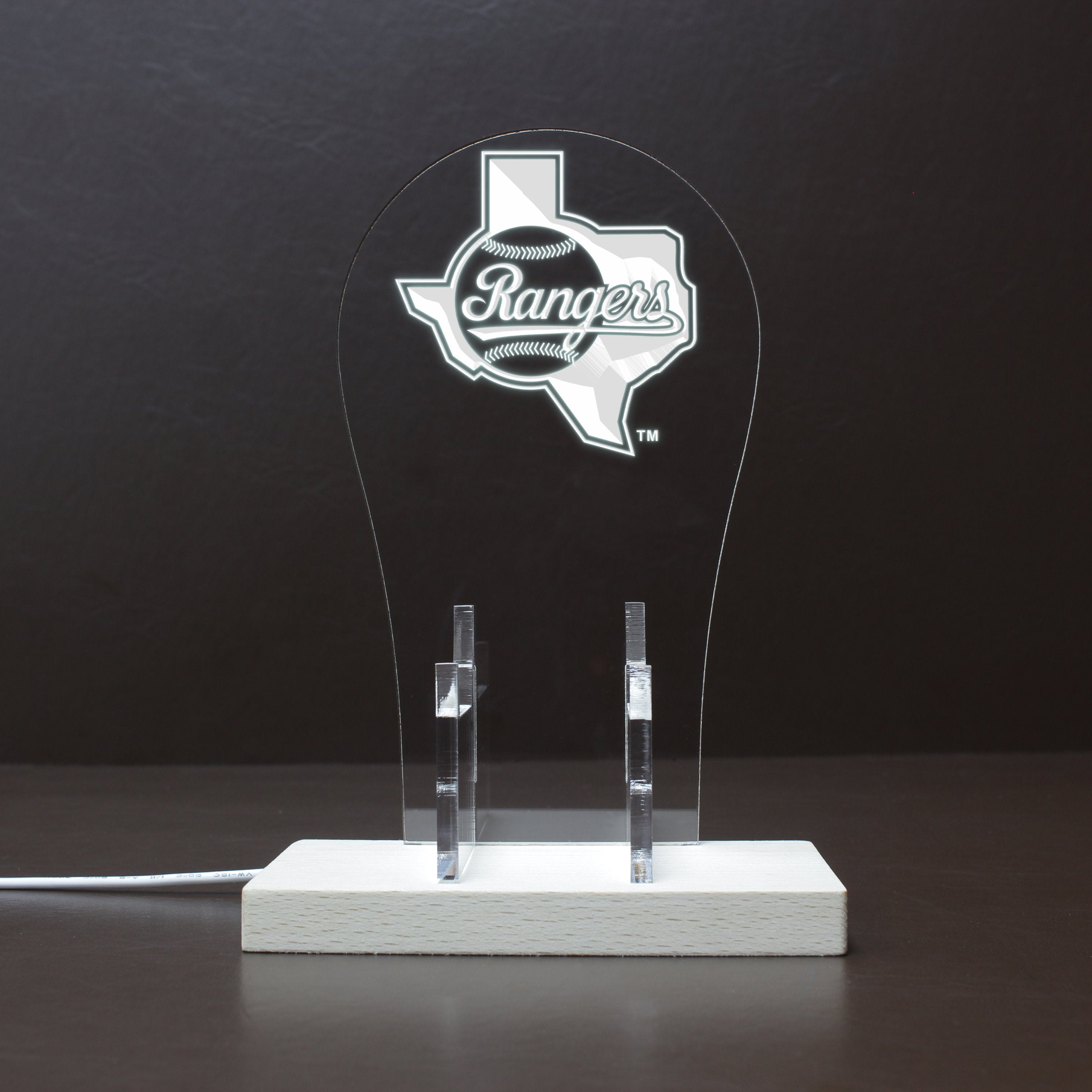 Texas Rangers 1984 - 1993 LED Gaming Headset Controller Stand