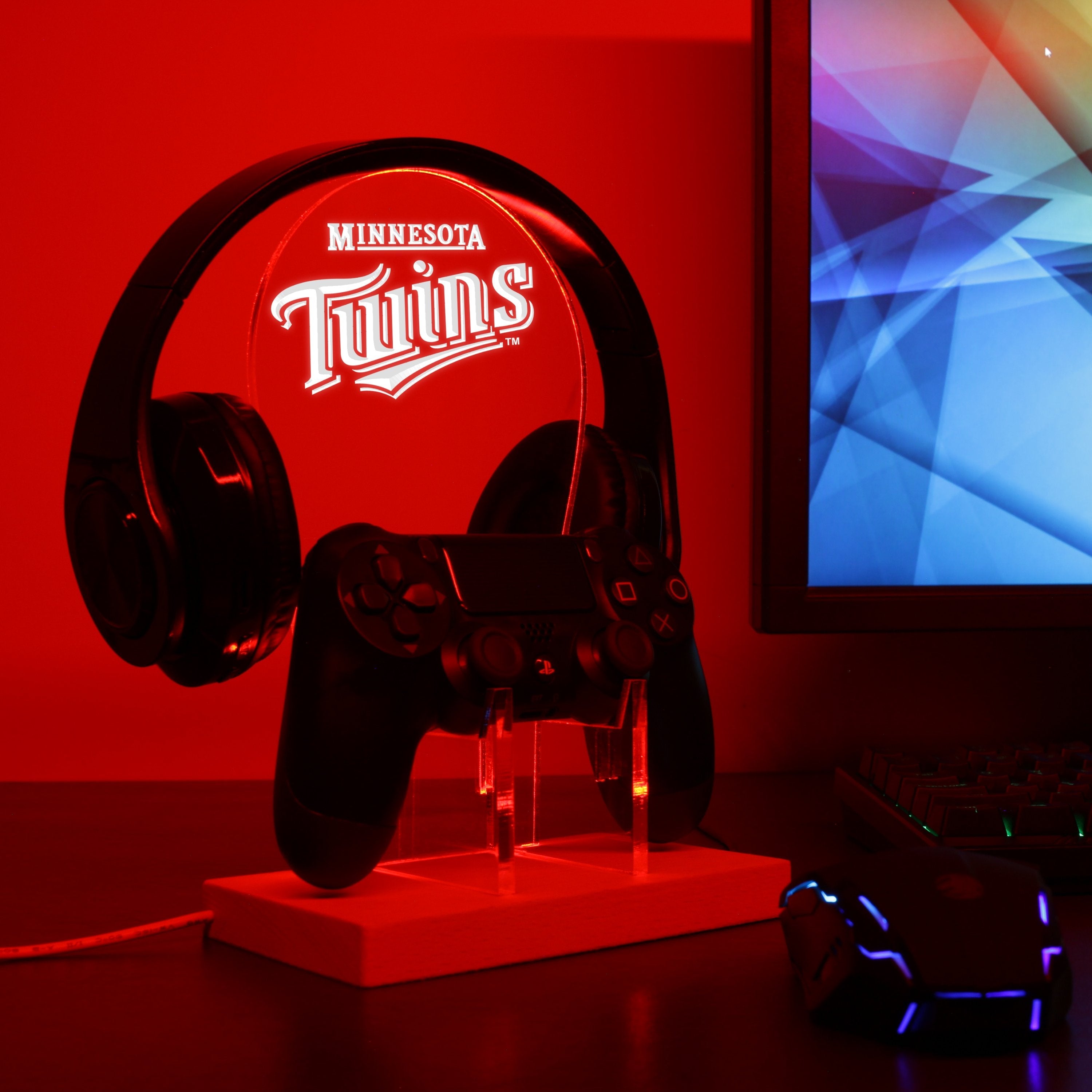Minnesota Twins LED Gaming Headset Controller Stand