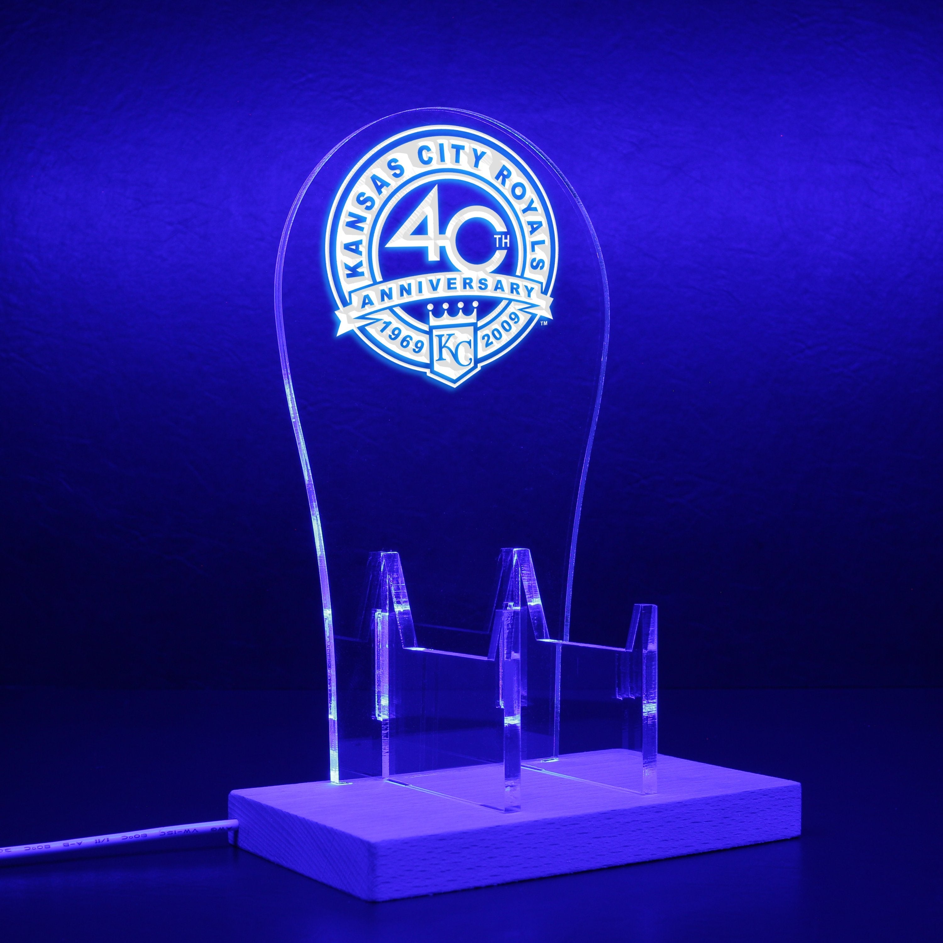 Kansas City Royals 40th Anniversary LED Gaming Headset Controller Stand