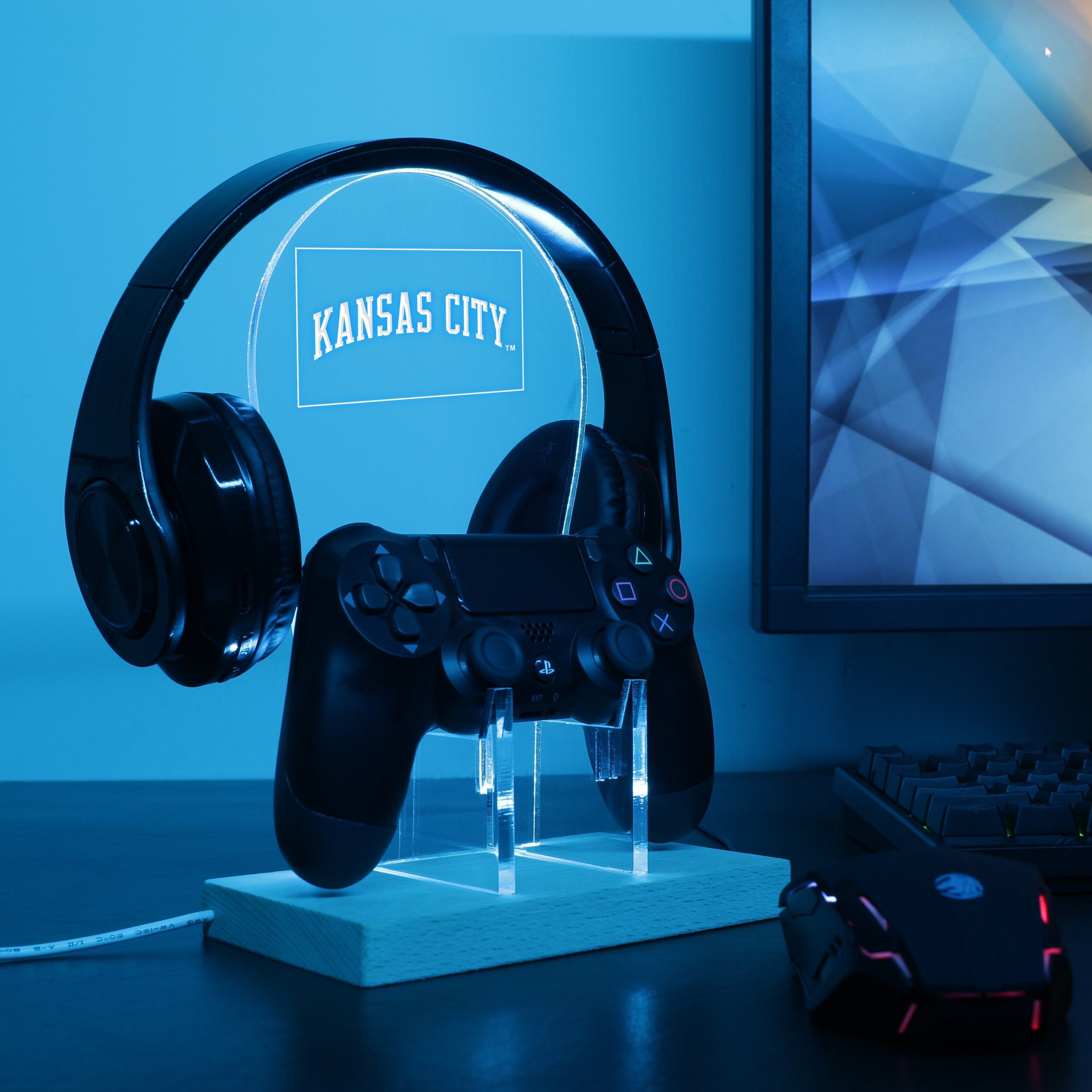 Kansas City LED Gaming Headset Controller Stand