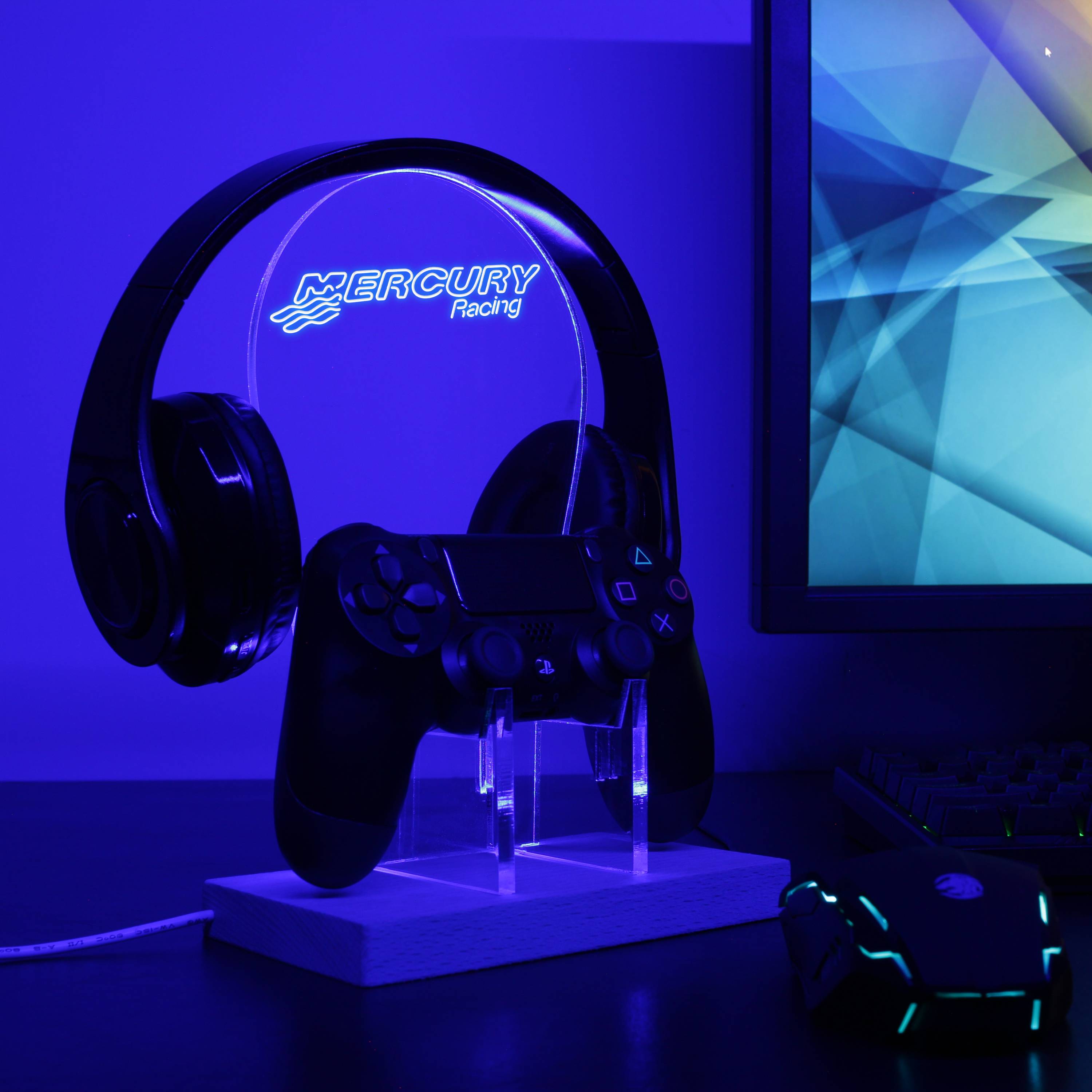 Mercury Racing LED Gaming Headset Controller Stand