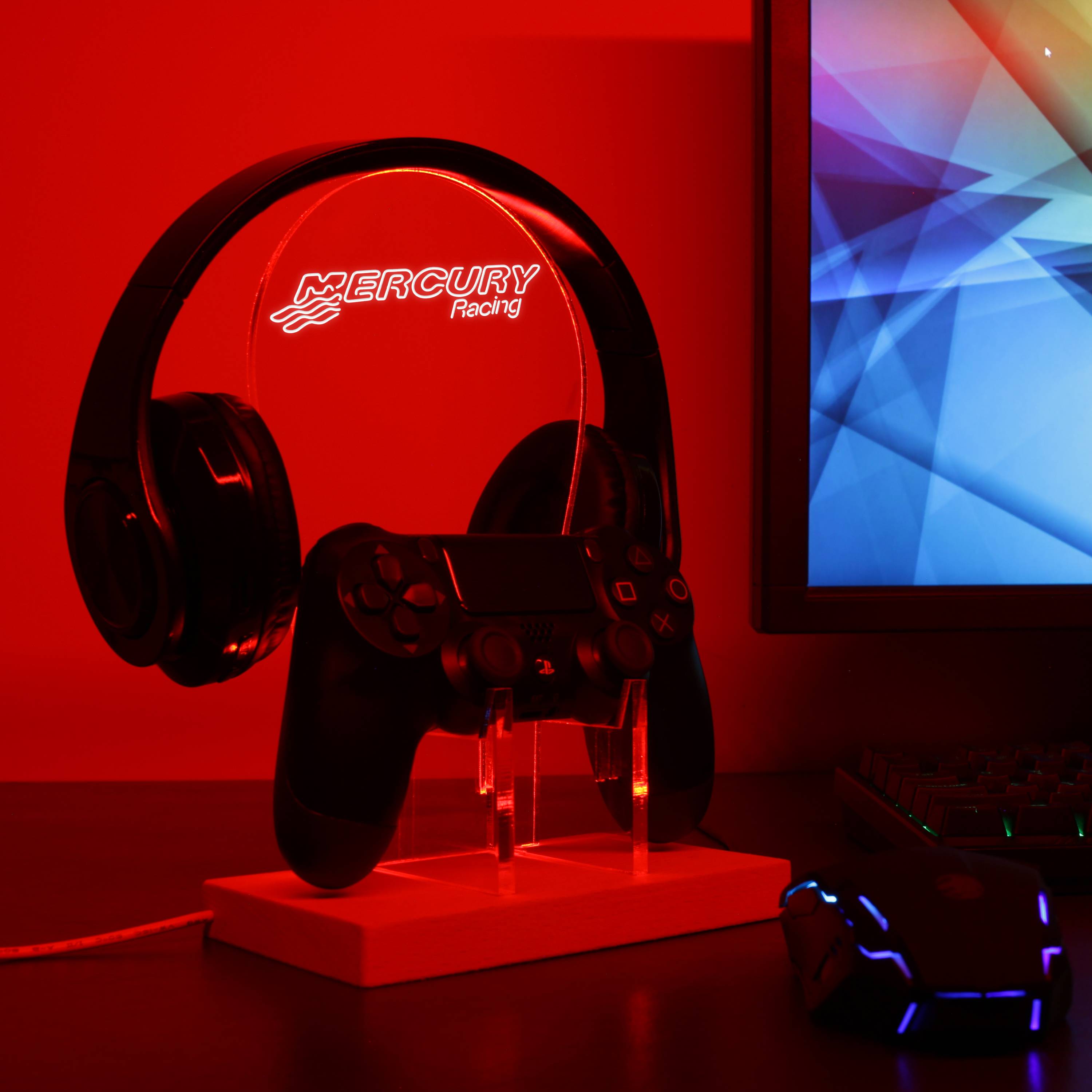 Mercury Racing LED Gaming Headset Controller Stand