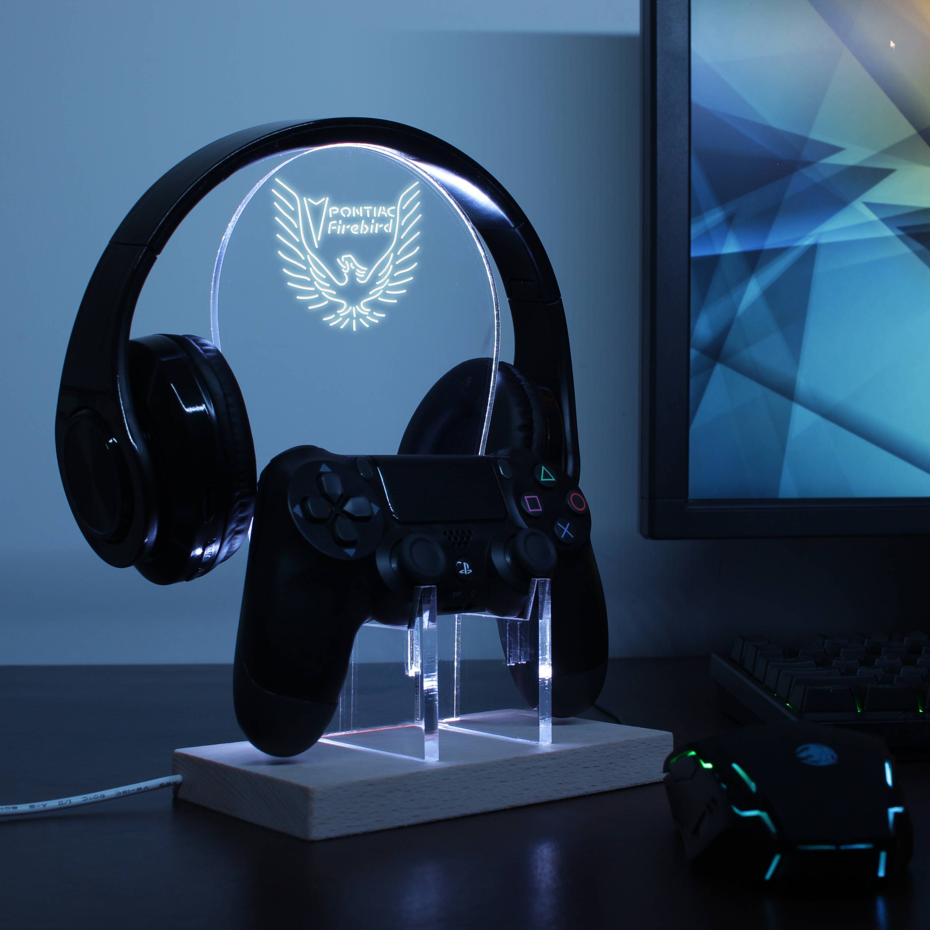 Pontiac Firebird LED Gaming Headset Controller Stand