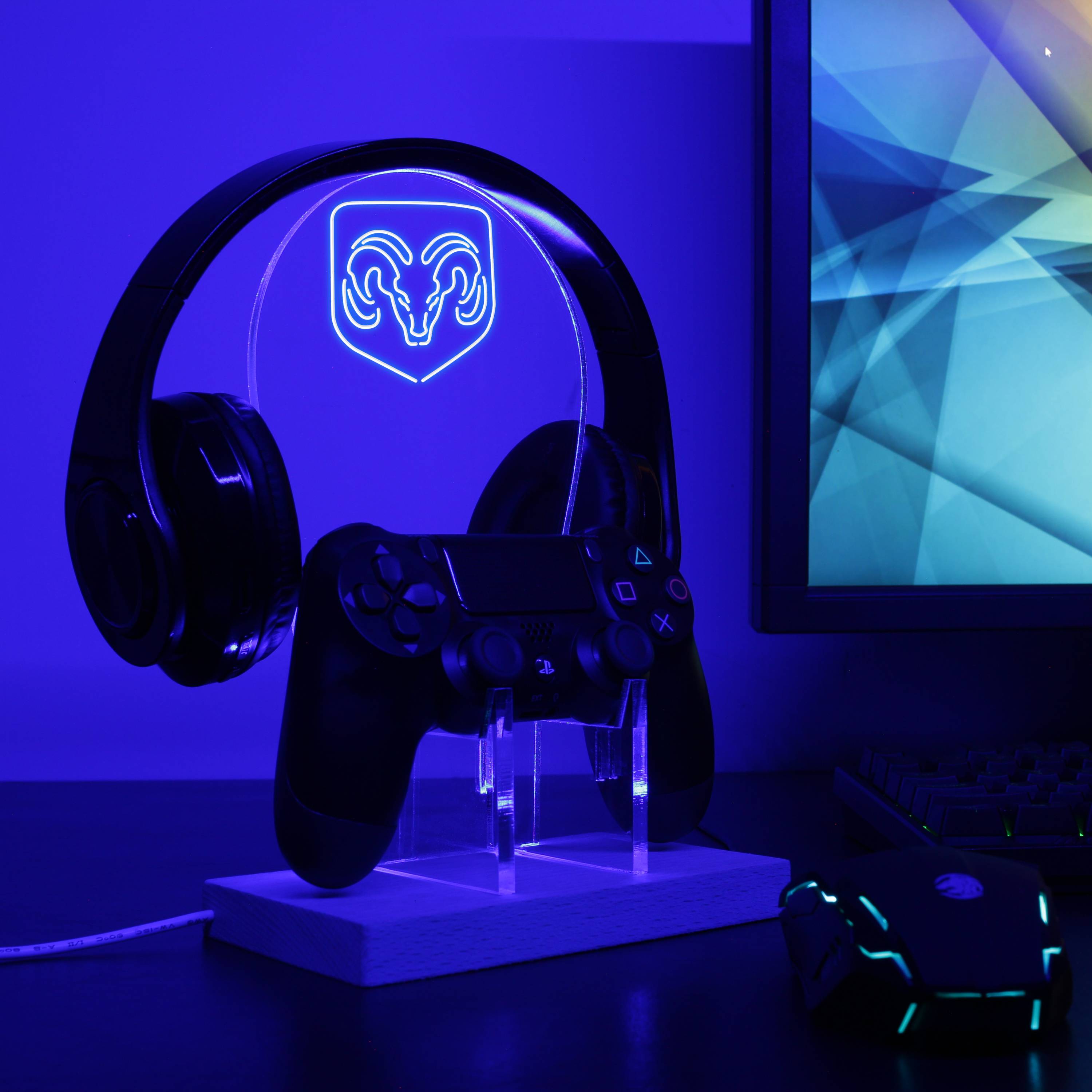 Dodge LED Gaming Headset Controller Stand