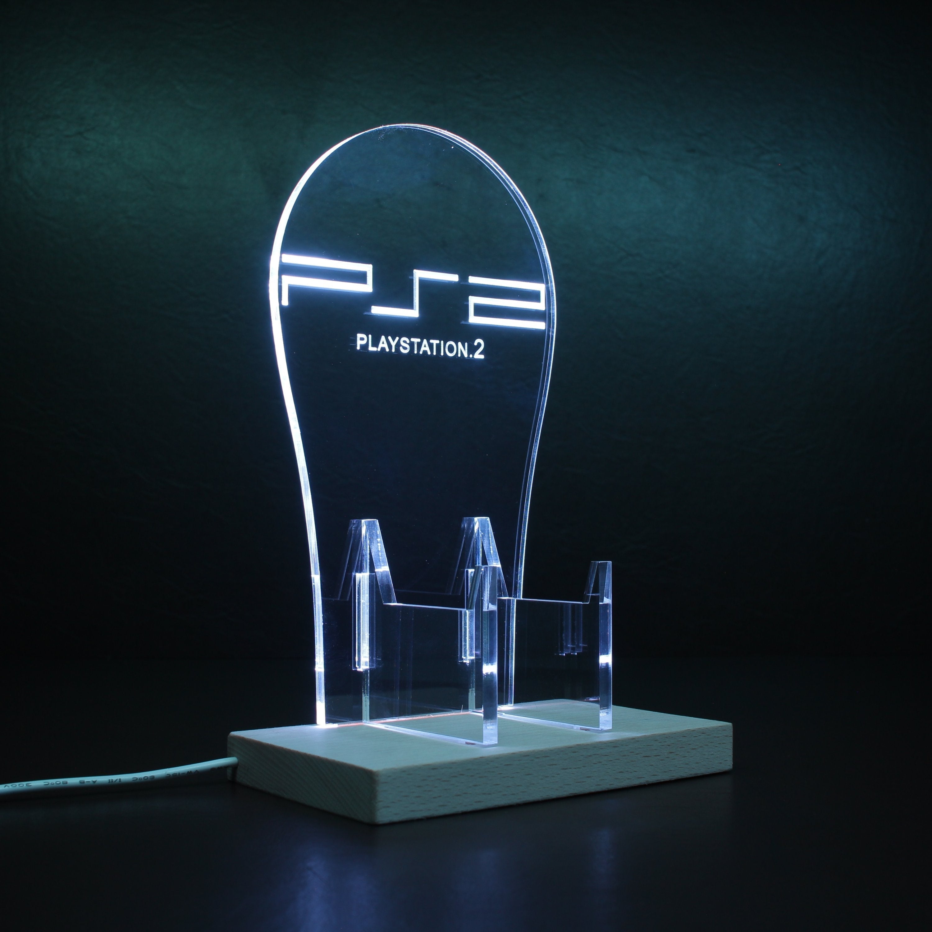 Playstation 2 Memorabilia LED Gaming Headset Controller Stand