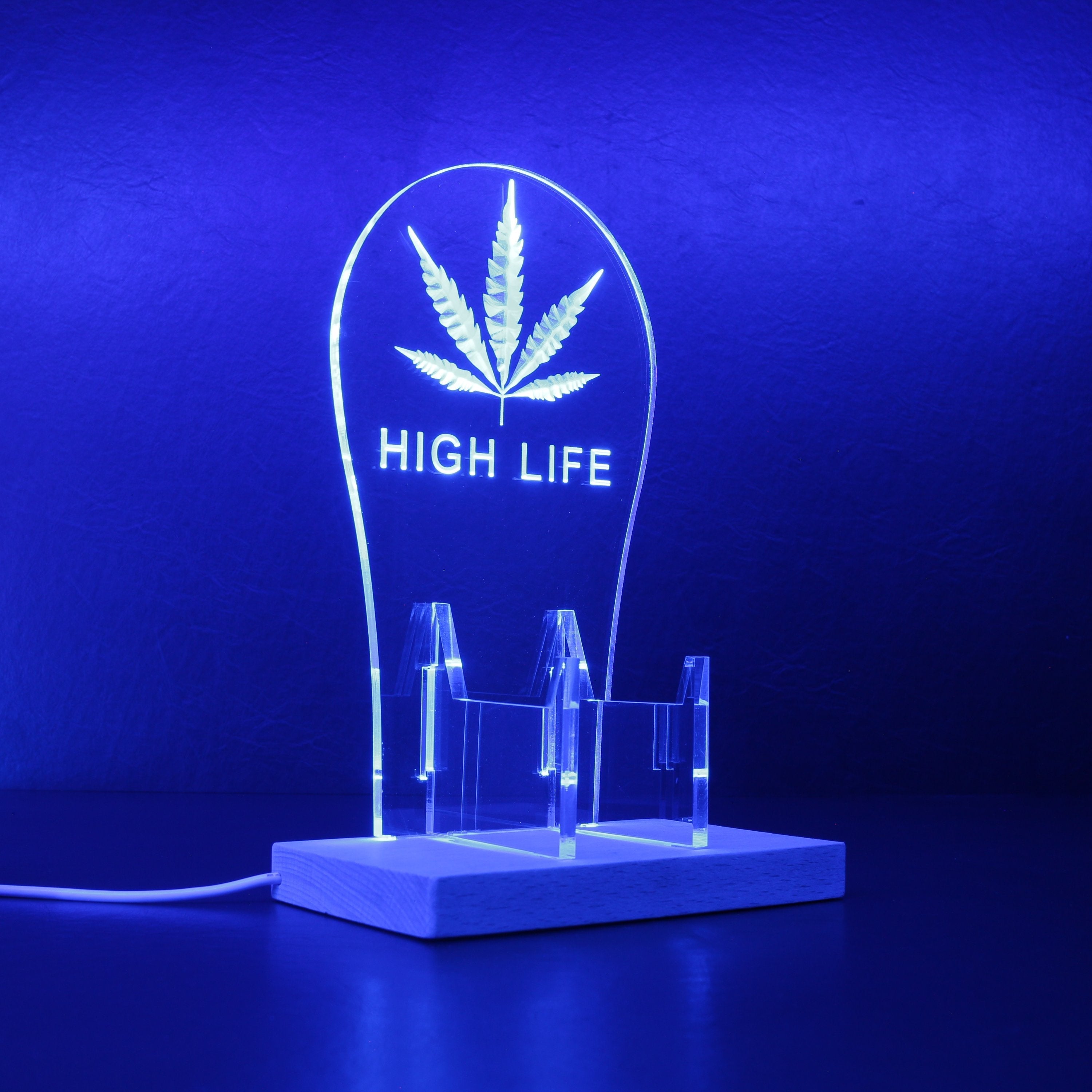 High Life Leaf LED Gaming Headset Controller Stand