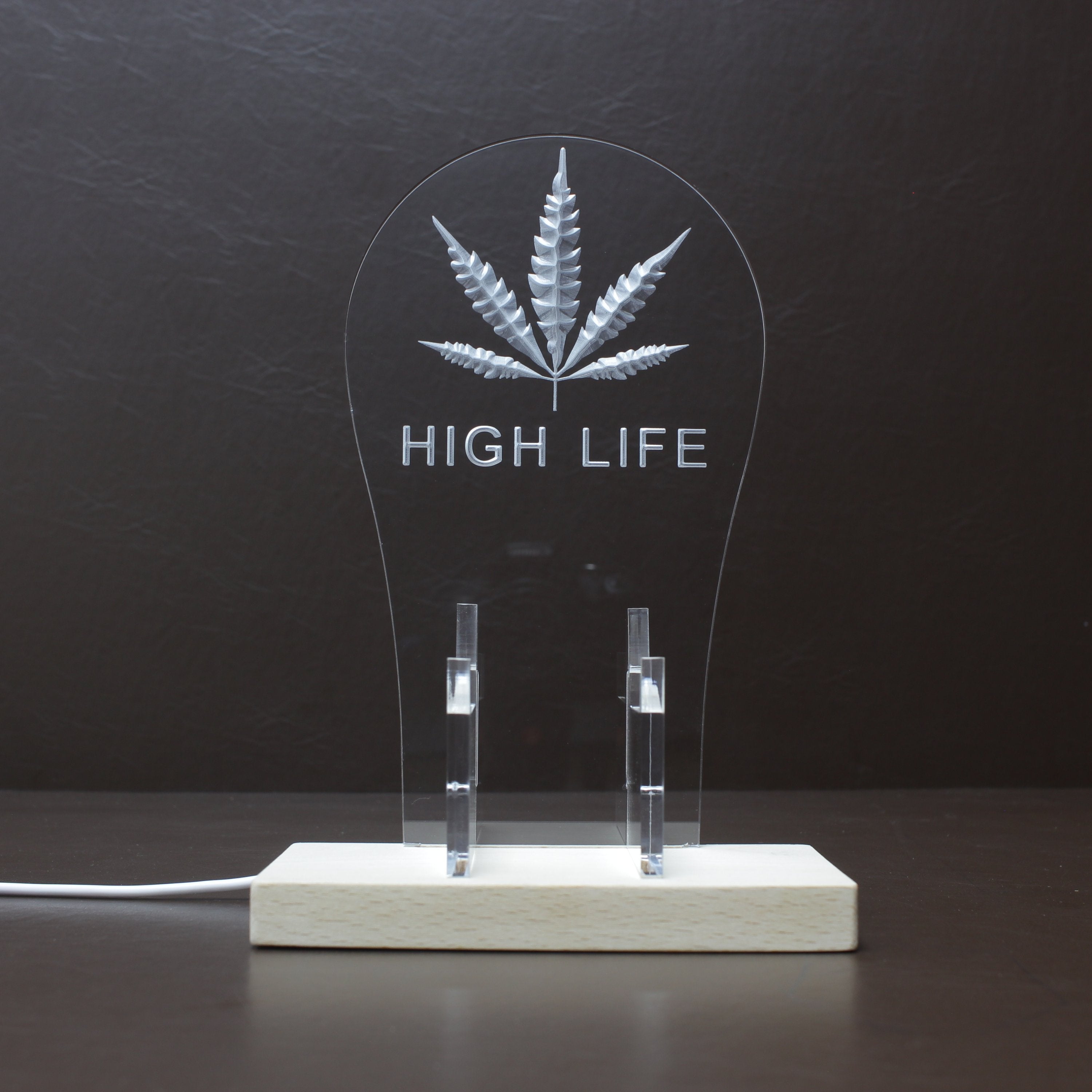 High Life Leaf LED Gaming Headset Controller Stand