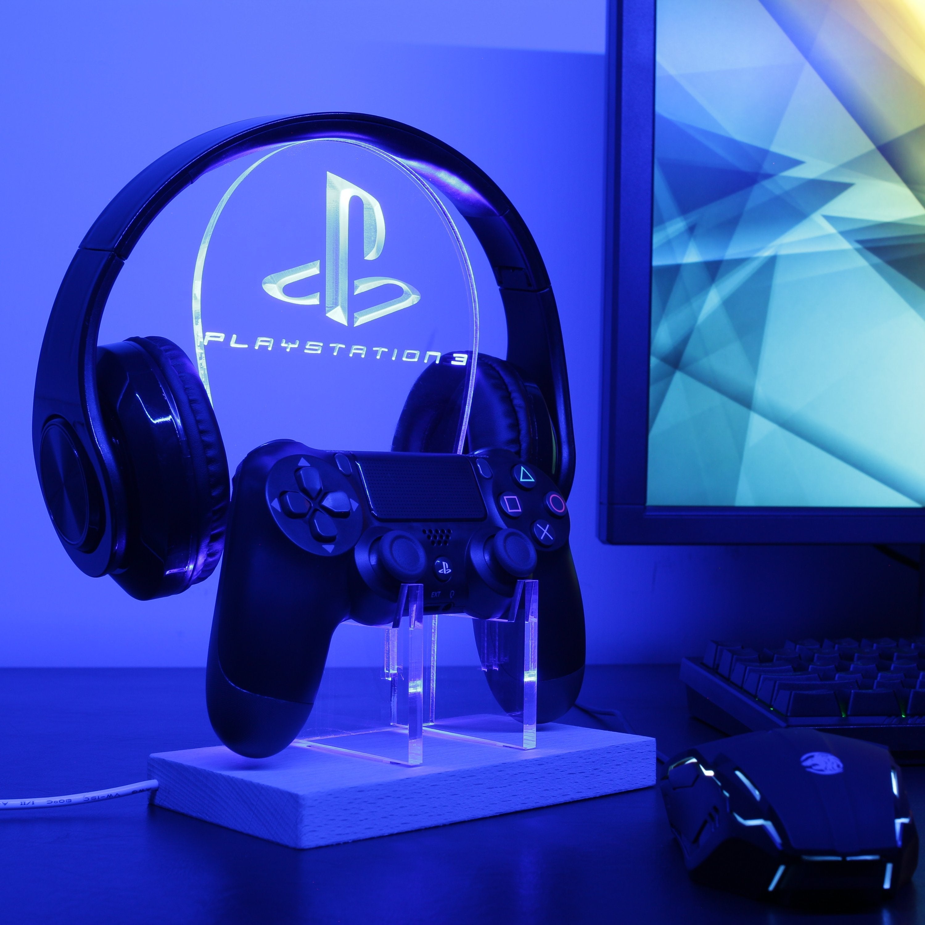 PlayStation Desk Light and Headset Stand