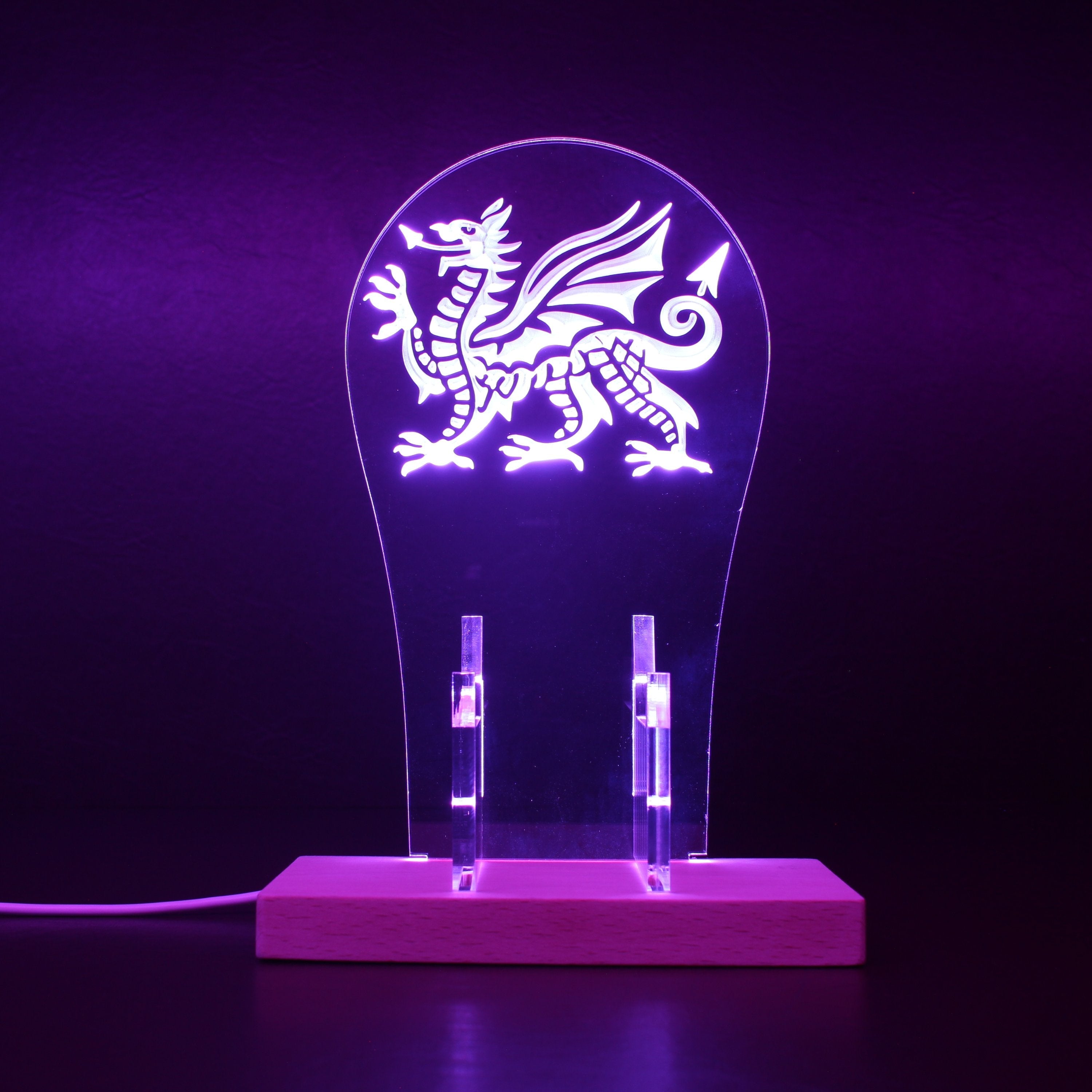 Welsh Dragon LED Gaming Headset Controller Stand