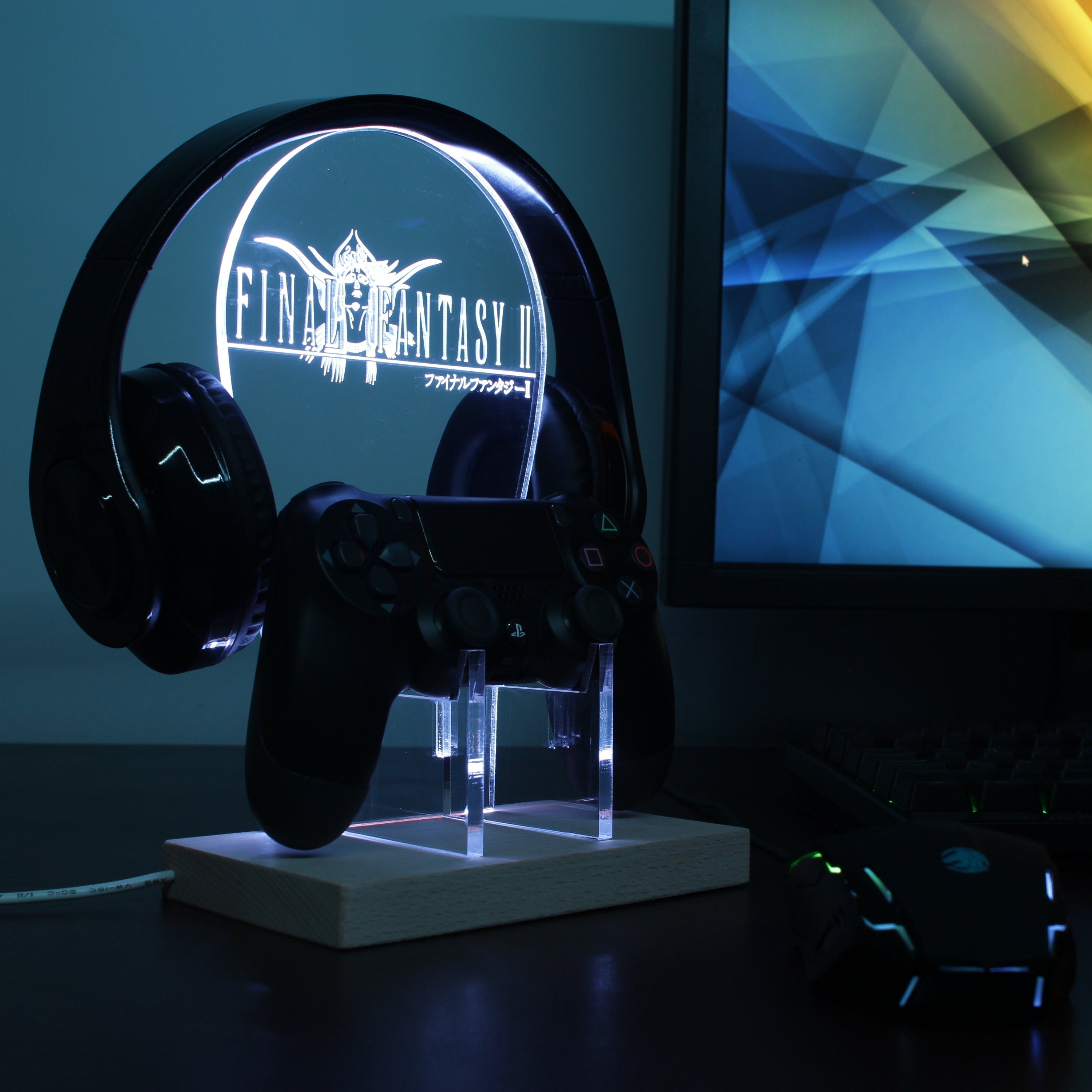 Final Fantasy 2 LED Gaming Headset Controller Stand