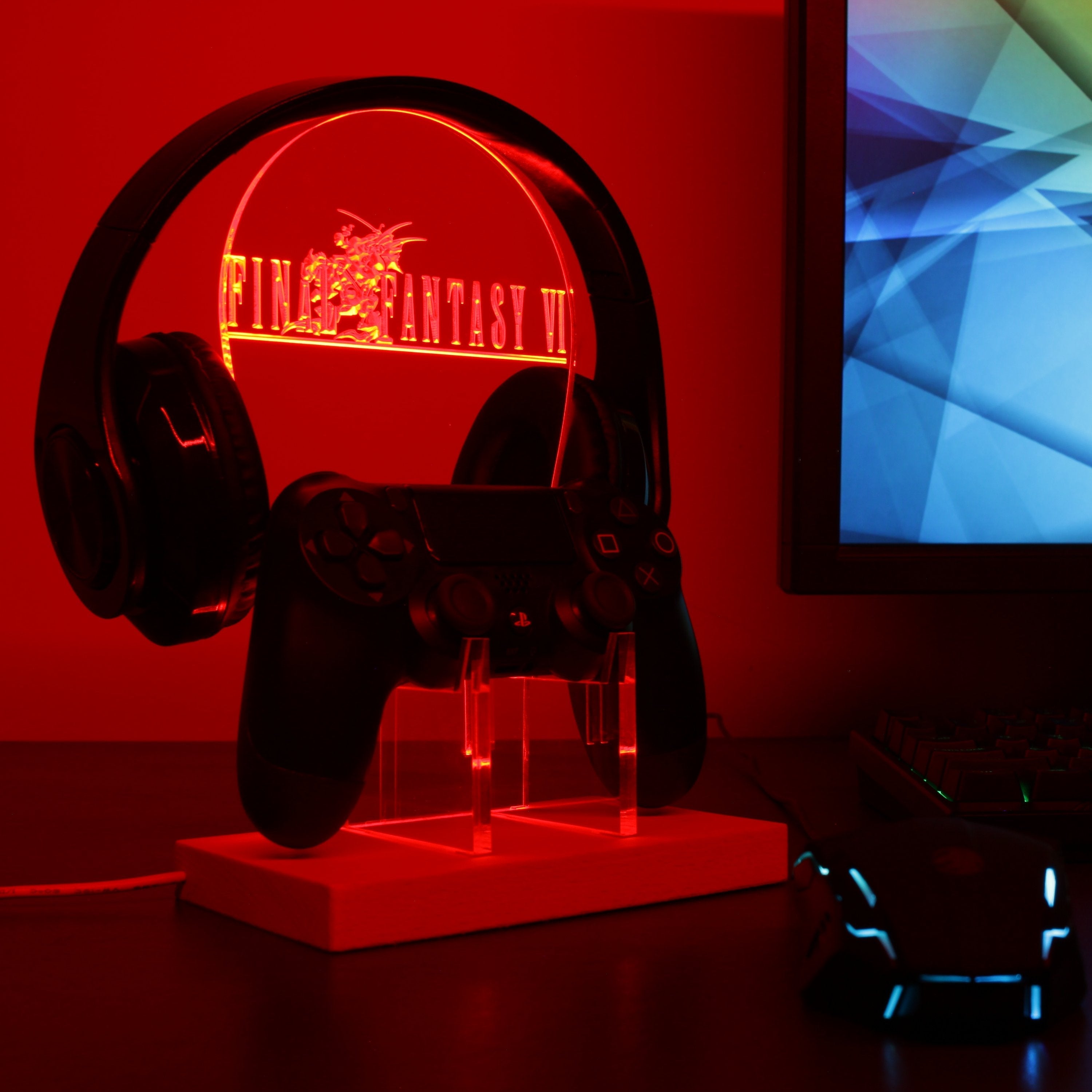 Final Fantasy 6 LED Gaming Headset Controller Stand