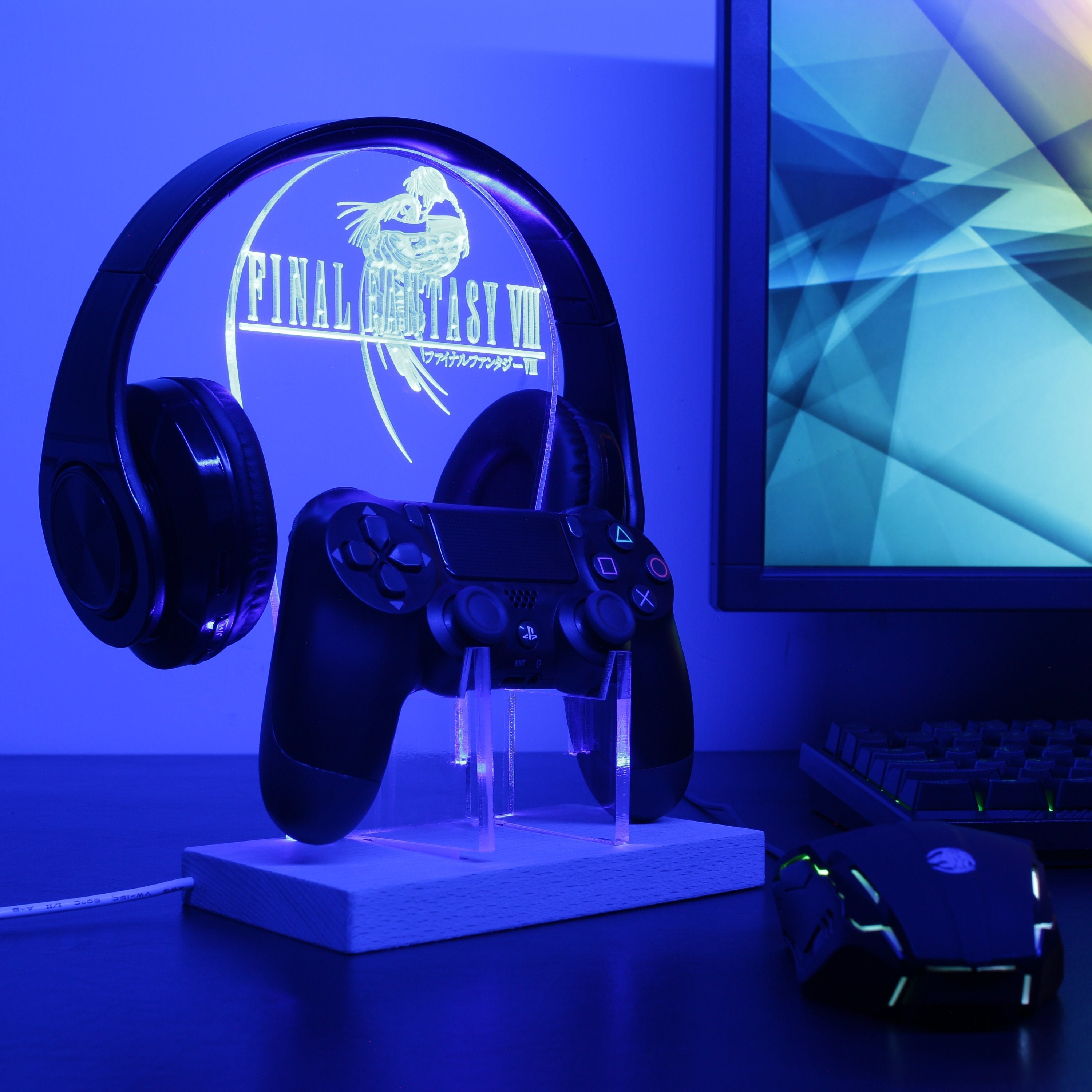 Final Fantasy 7 LED Gaming Headset Controller Stand