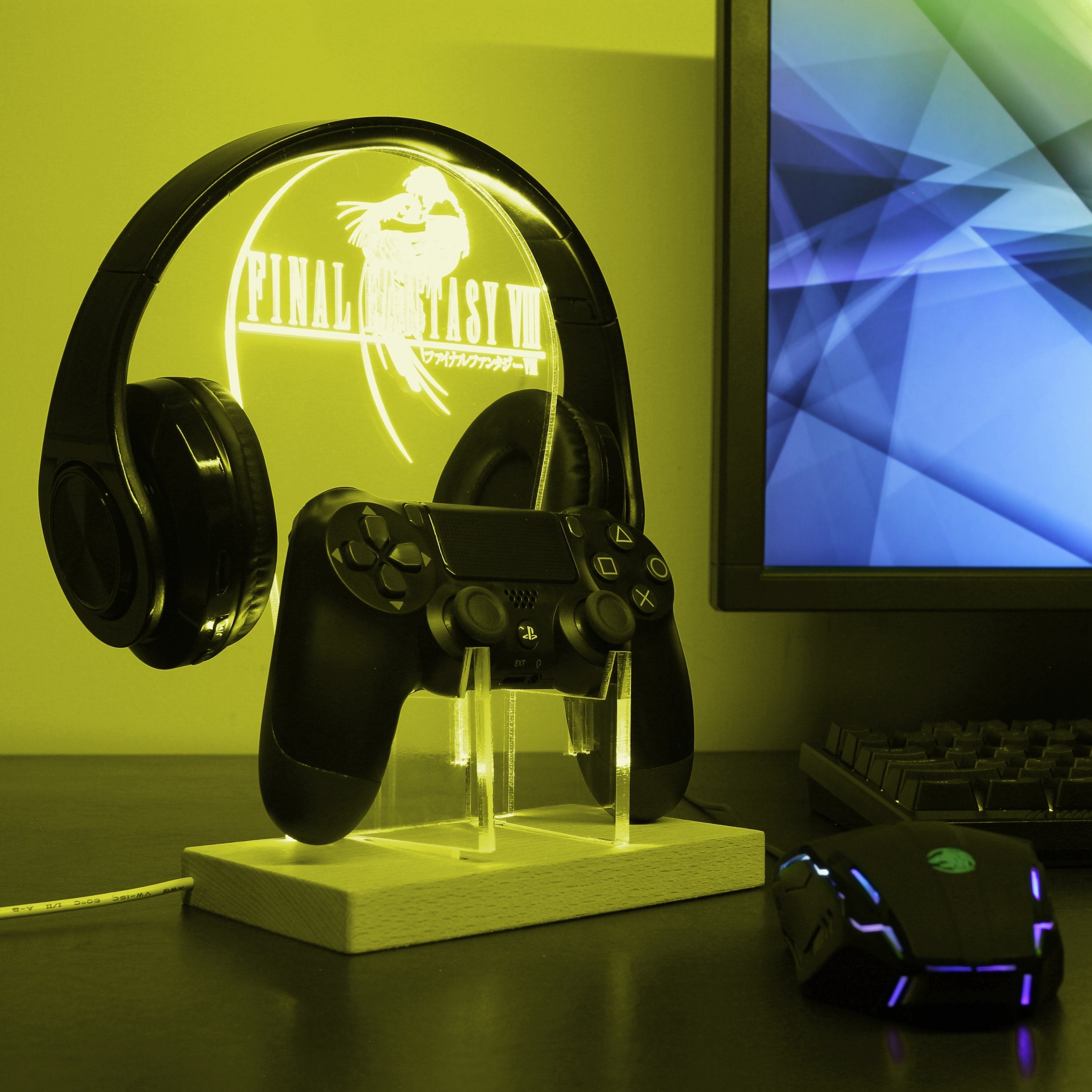 Final Fantasy 7 LED Gaming Headset Controller Stand