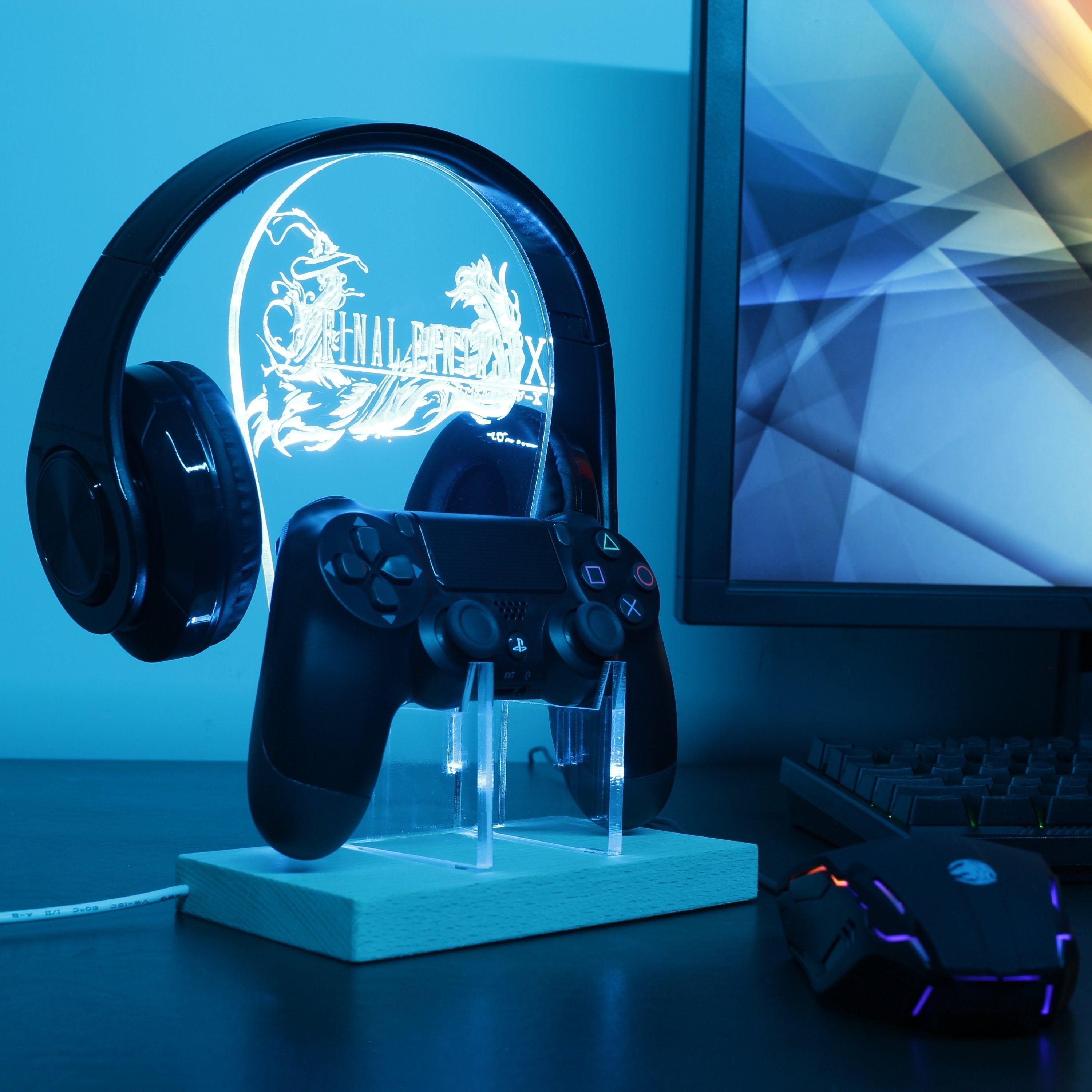 Final Fantasy 10 LED Gaming Headset Controller Stand