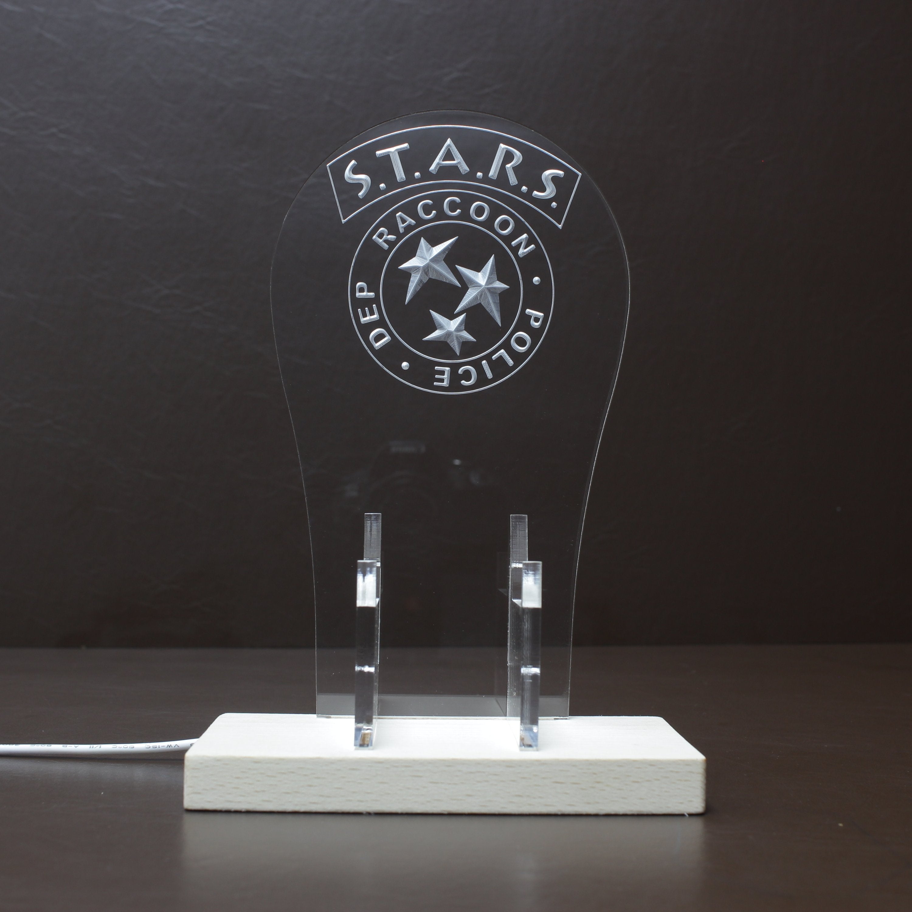 Resident Evil S.T.A.R.S Raccoon LED Gaming Headset Controller Stand