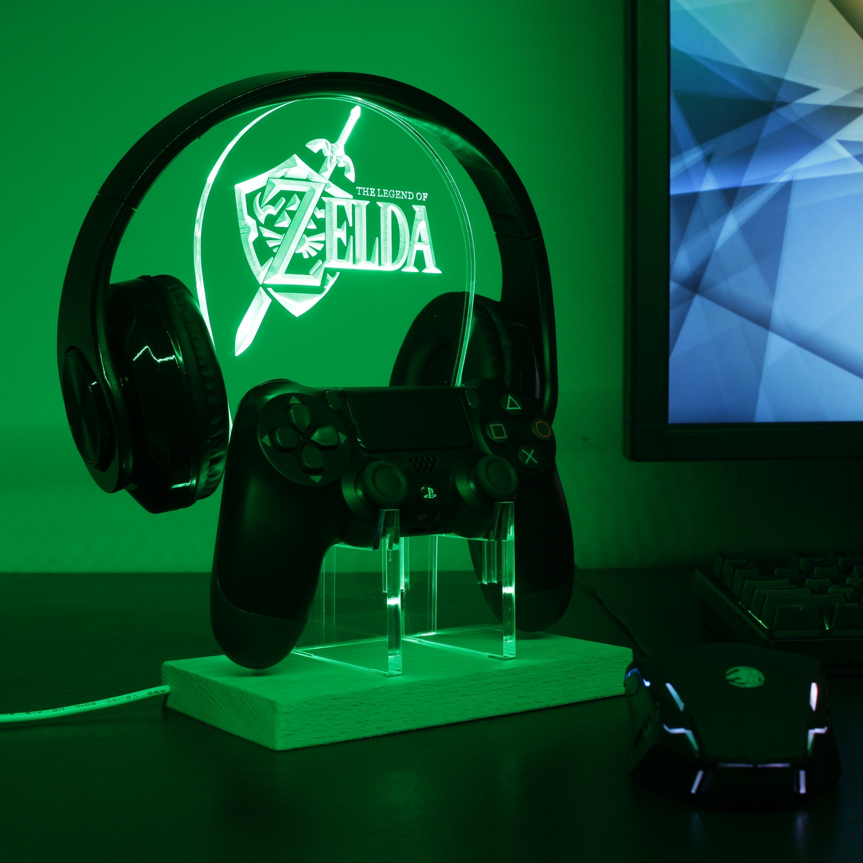 The Legend of Zelda LED Gaming Headset Controller Stand