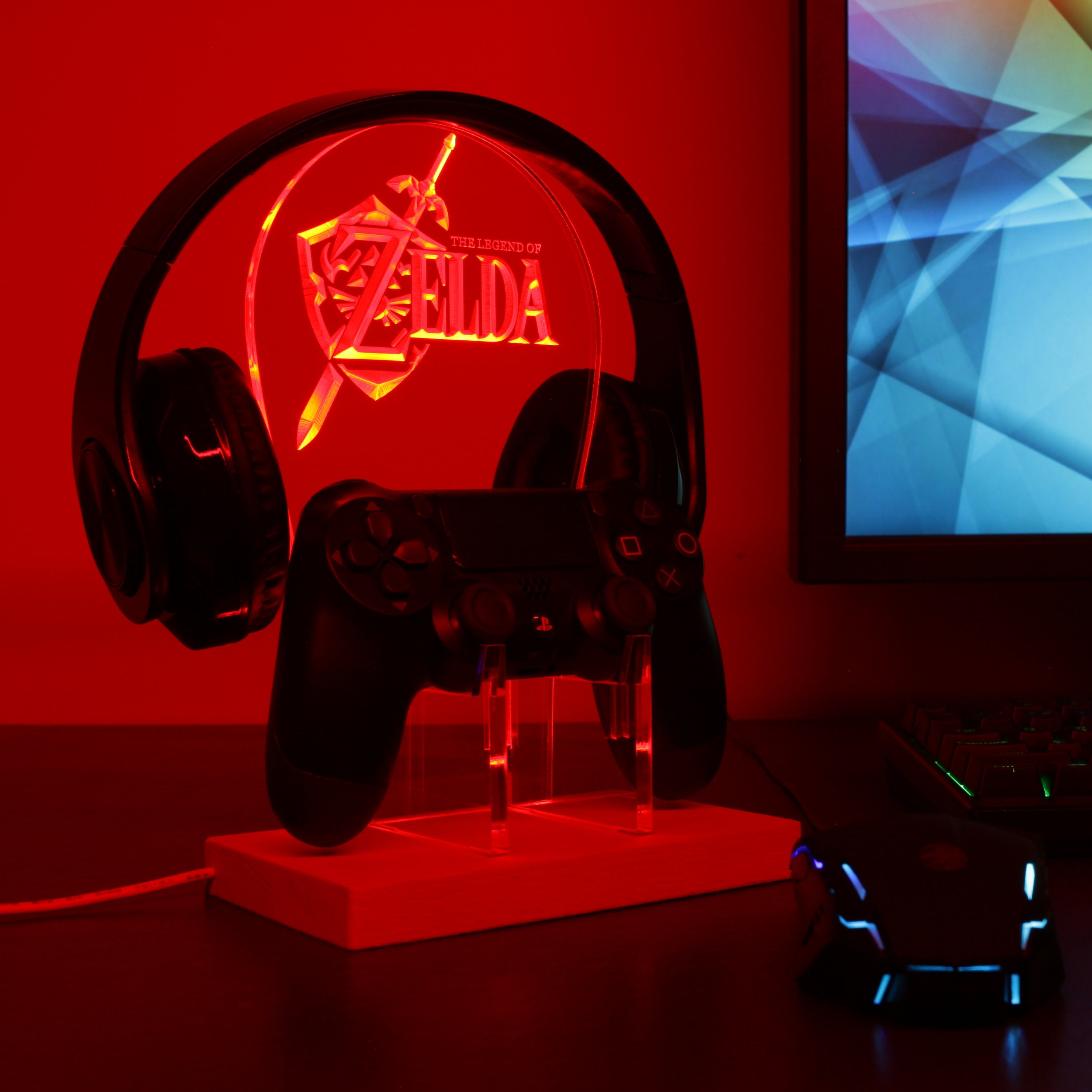 The Legend of Zelda LED Gaming Headset Controller Stand