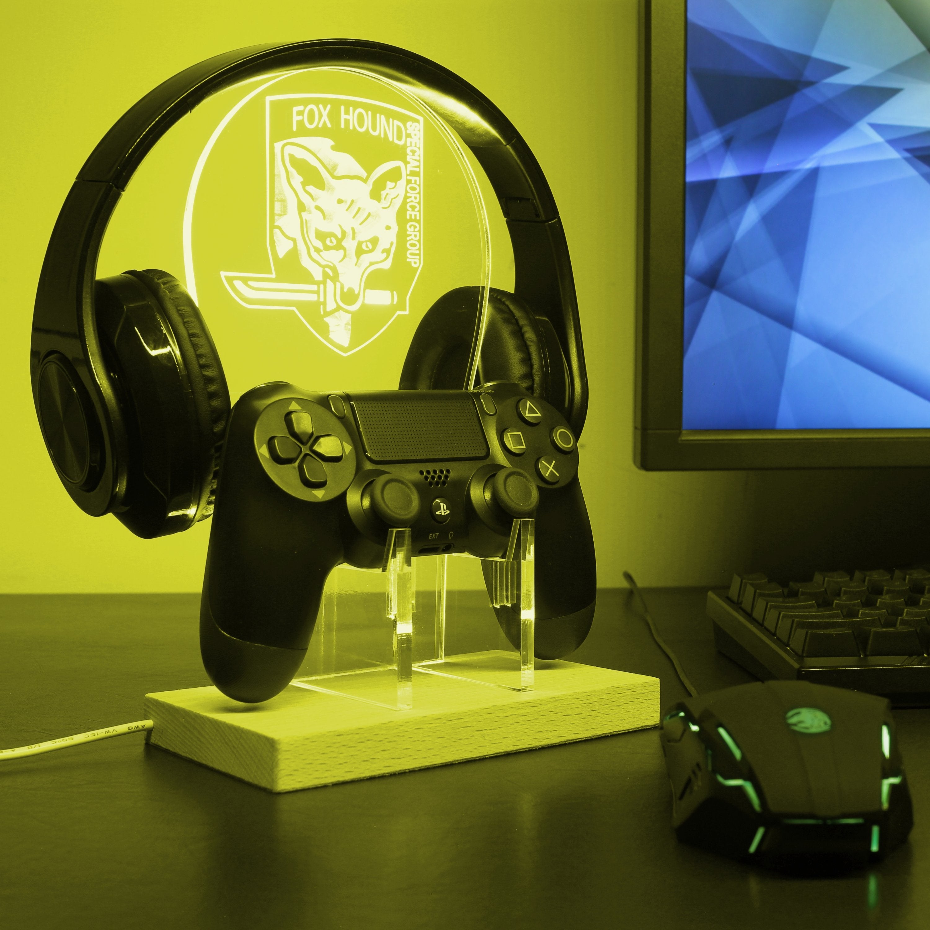 Fox Hound LED Gaming Headset Controller Stand