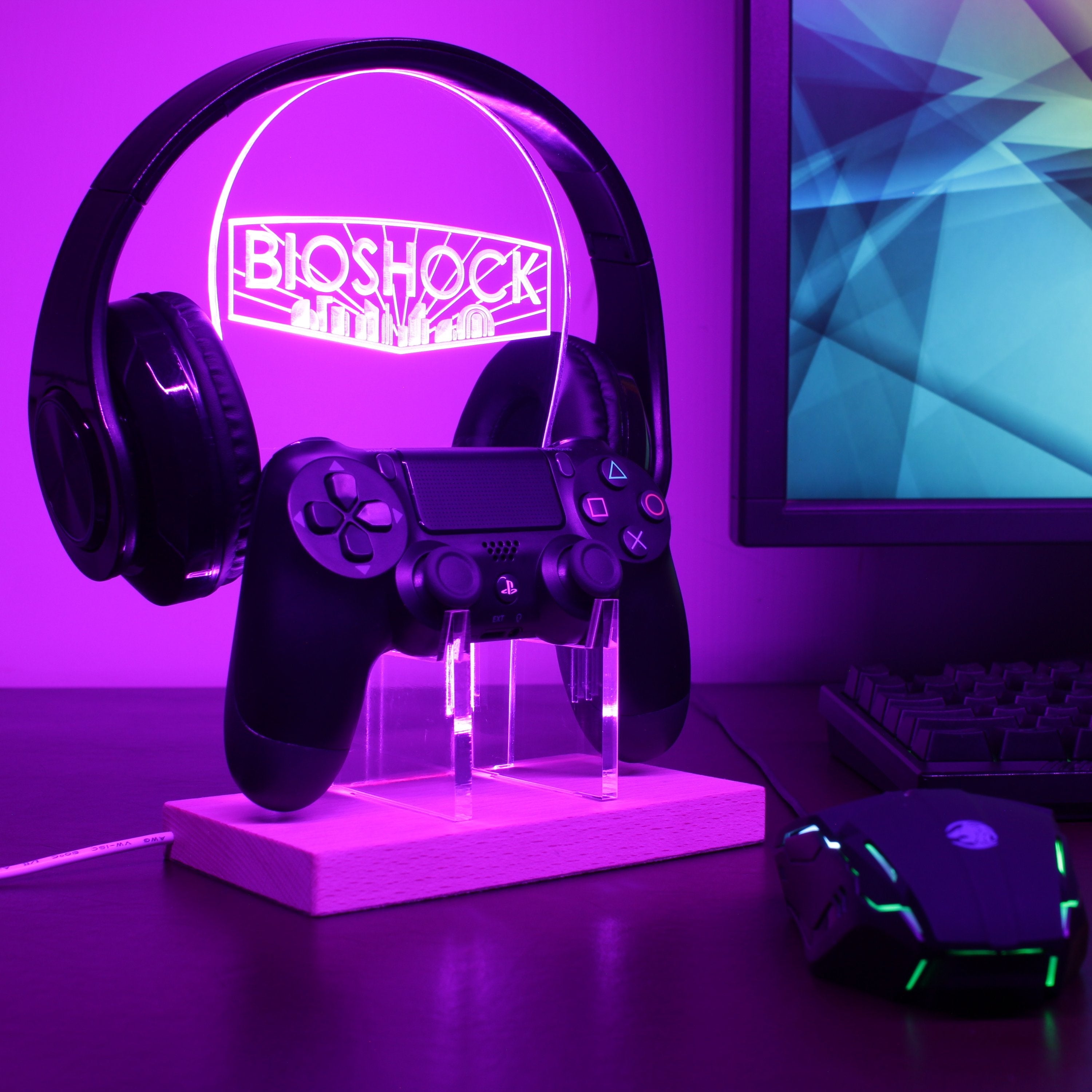 BioShock LED Gaming Headset Controller Stand