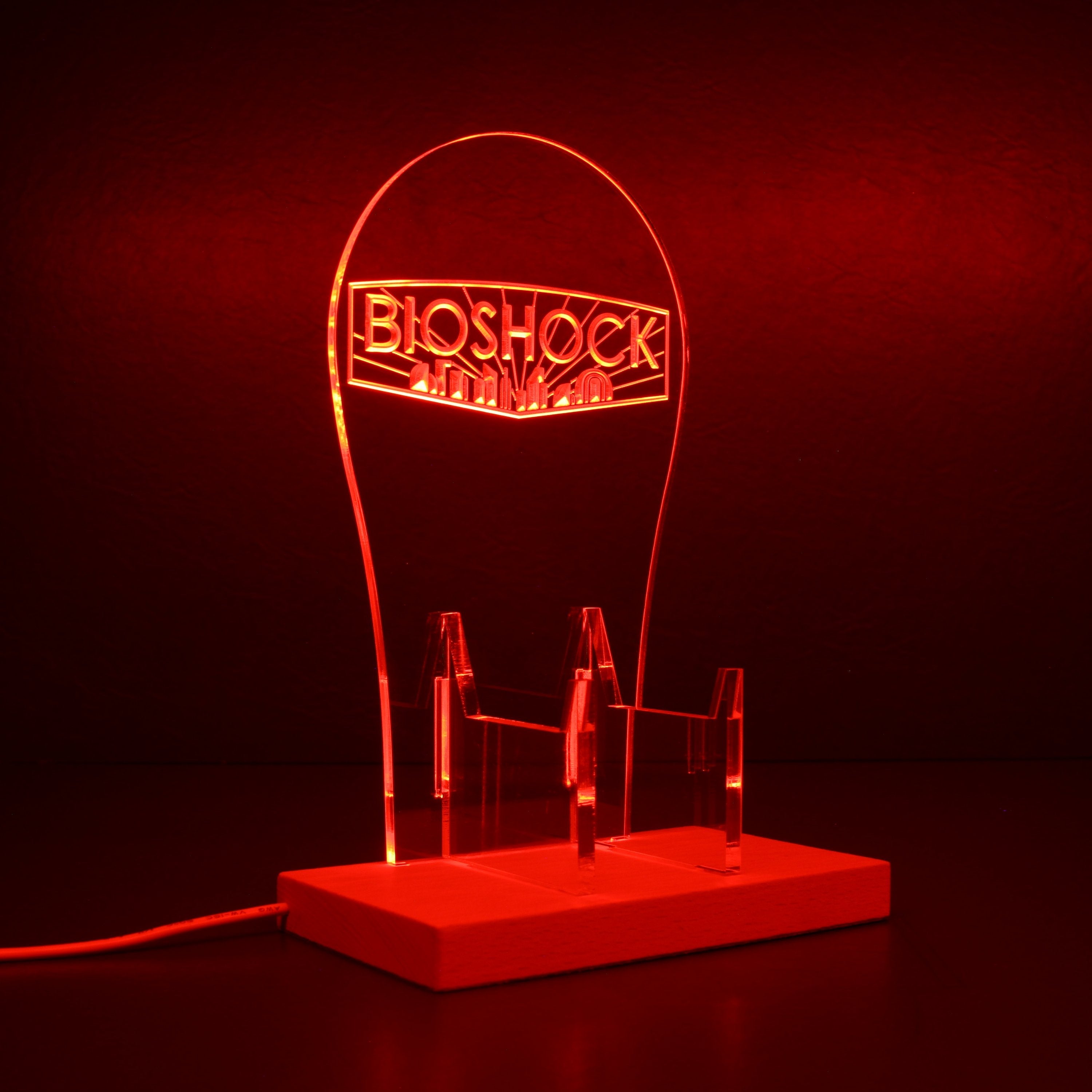 BioShock LED Gaming Headset Controller Stand | PRO LED SIGN