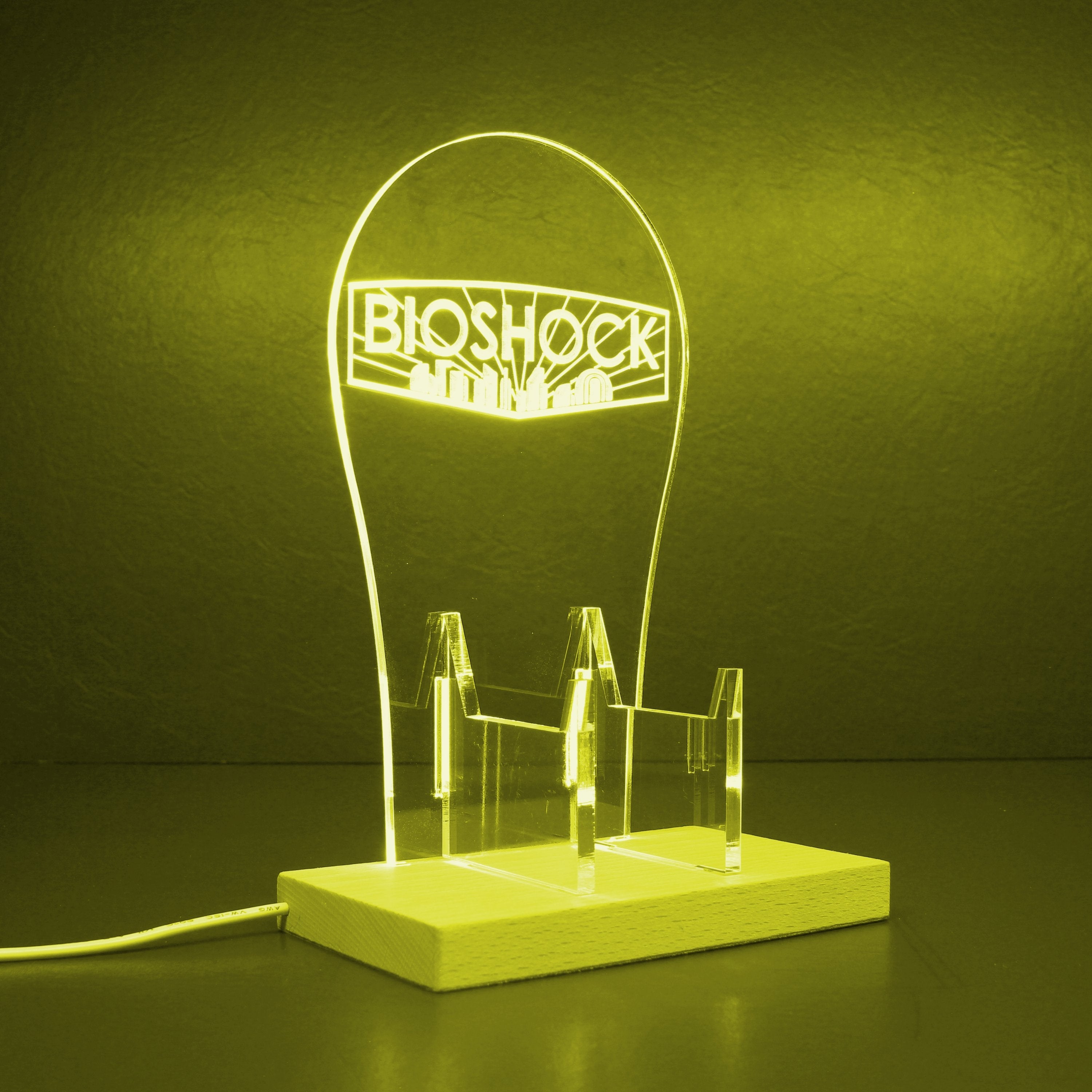 BioShock LED Gaming Headset Controller Stand | PRO LED SIGN