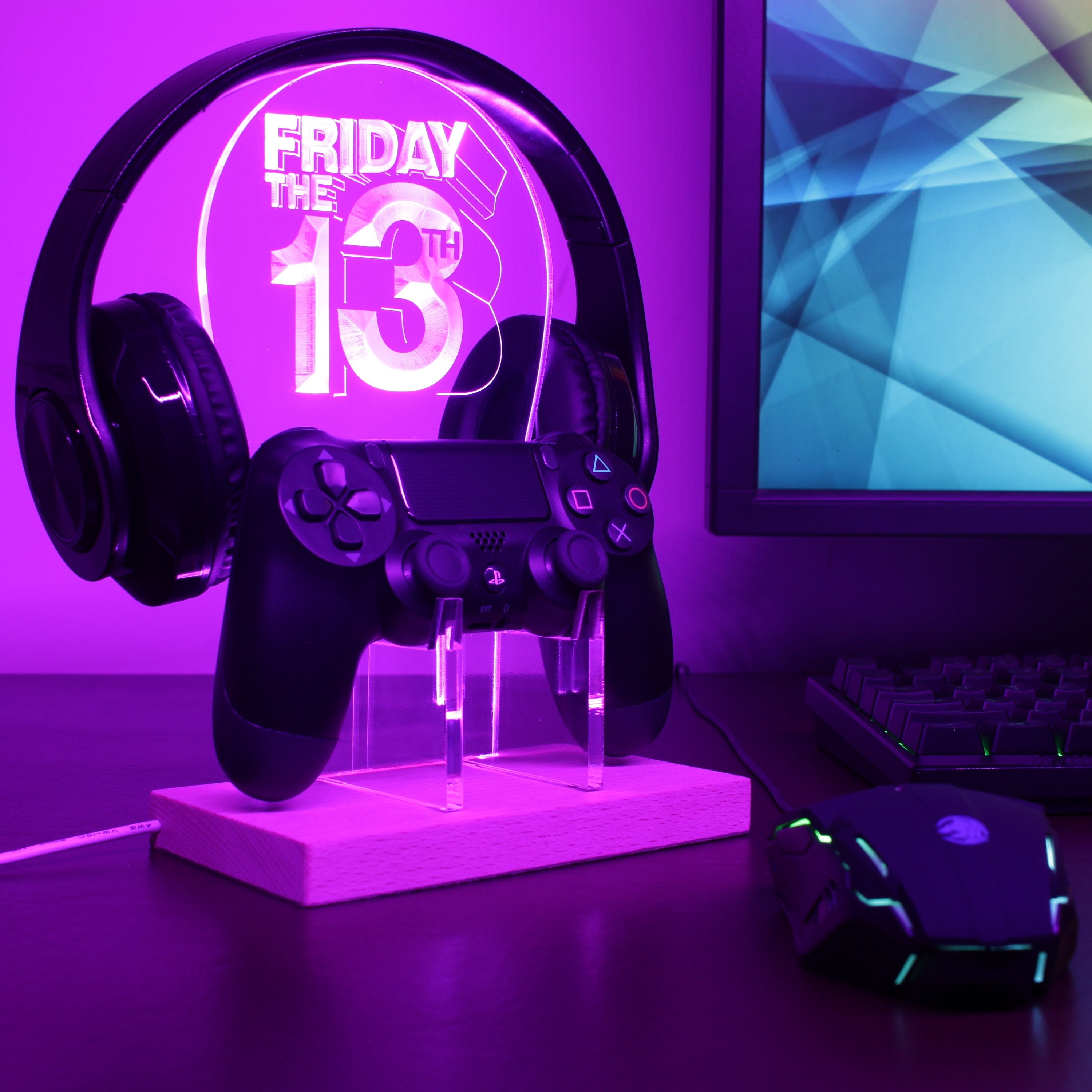 Friday 13th LED Gaming Headset Controller Stand