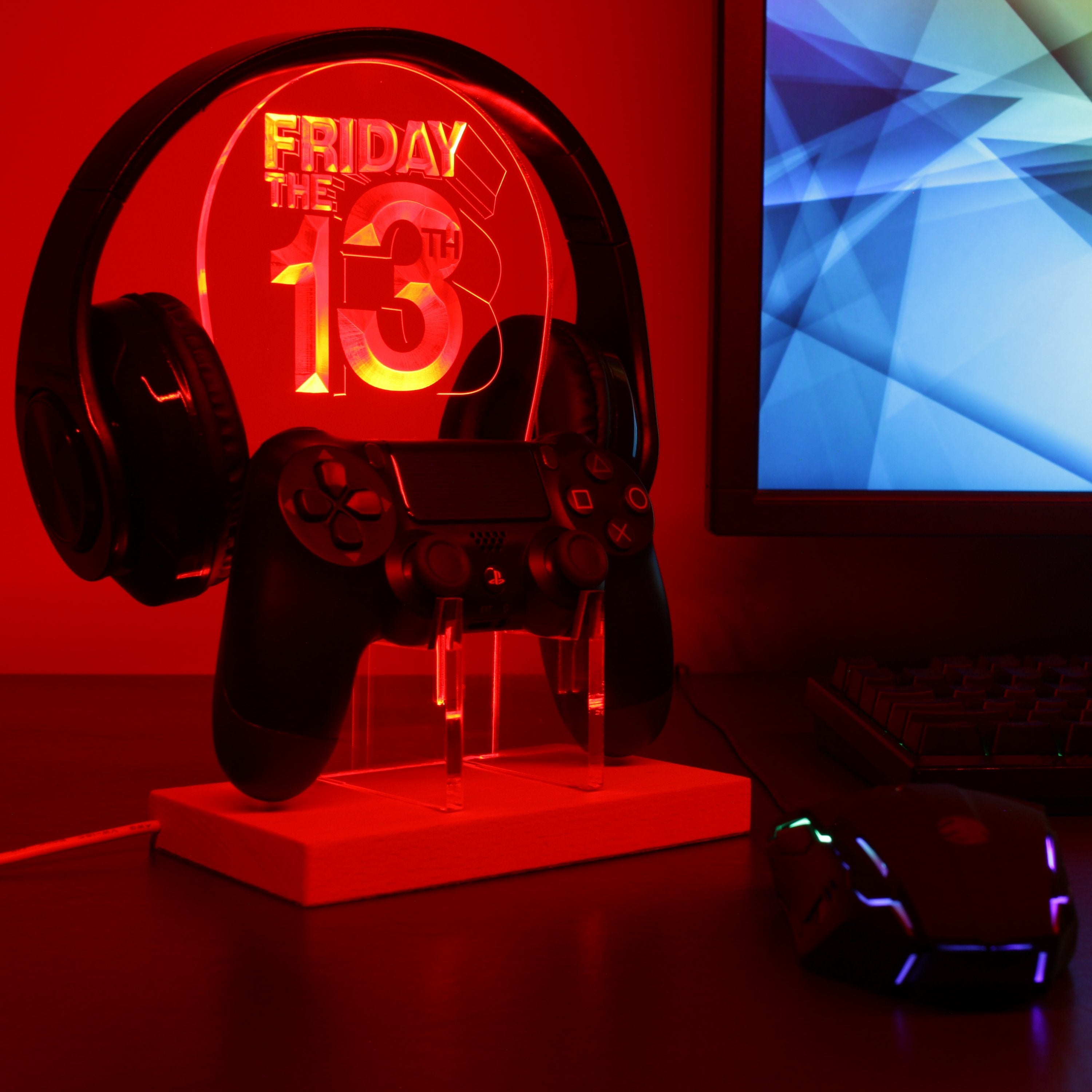 Friday 13th LED Gaming Headset Controller Stand