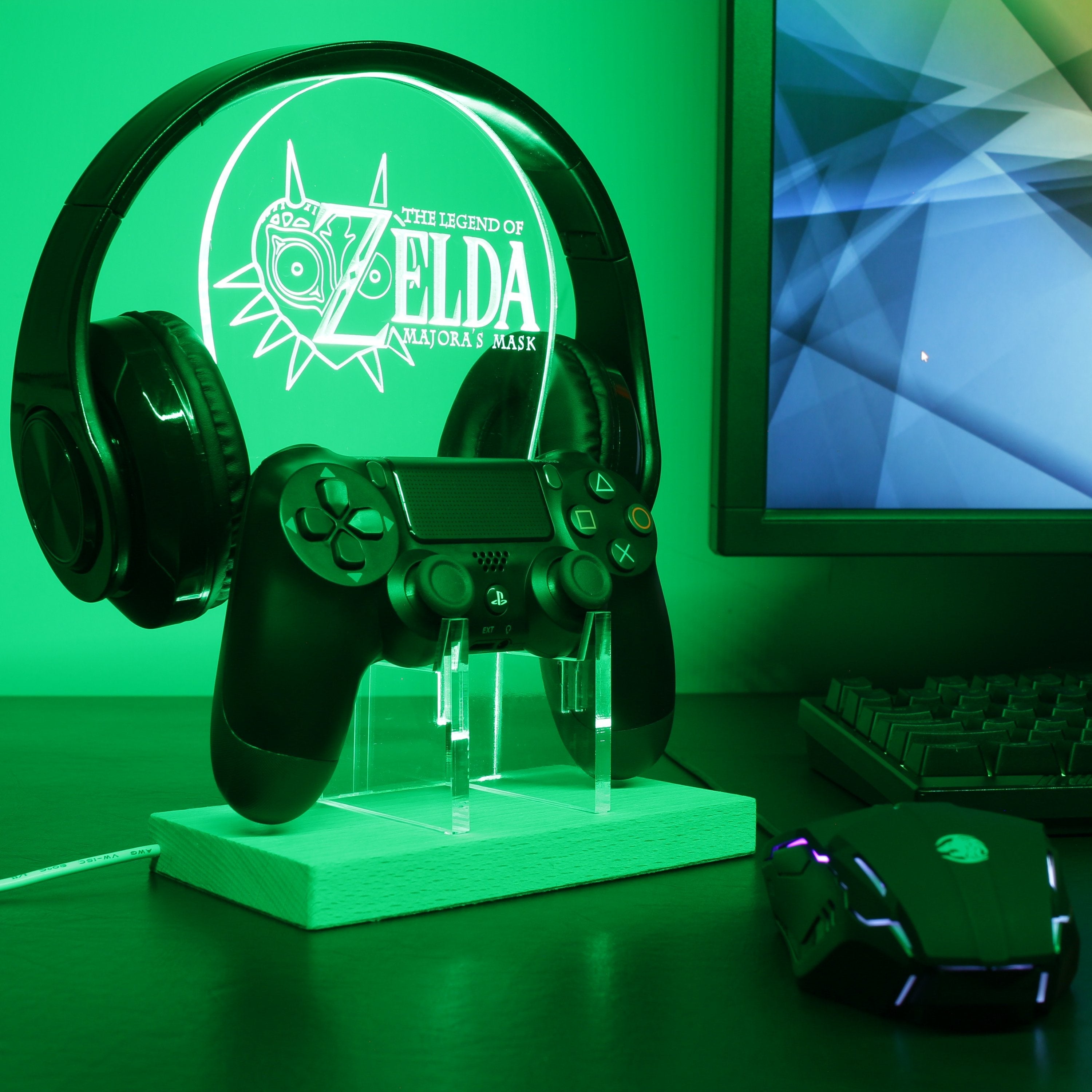 Zelda Majora's War LED Gaming Headset Controller Stand