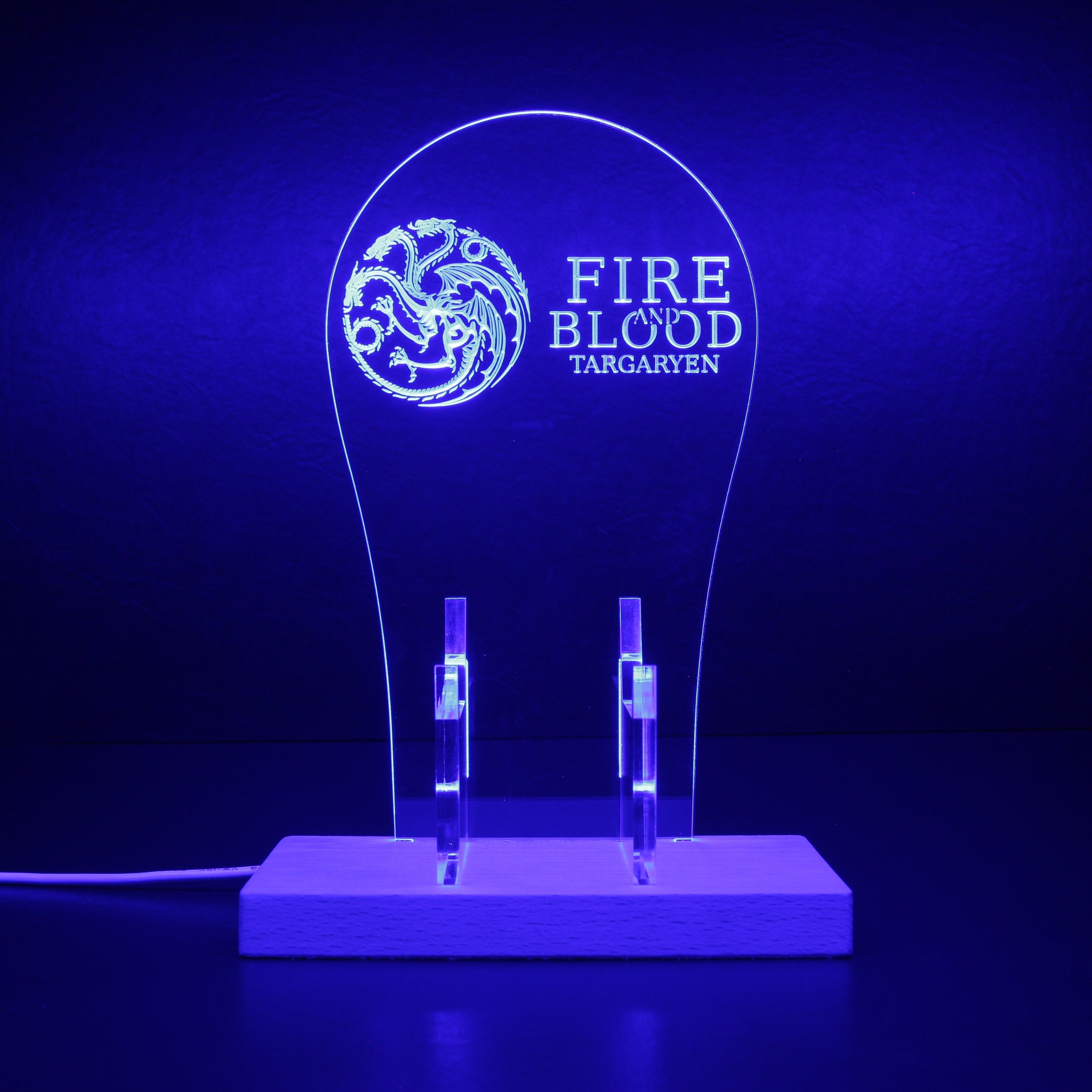 Fire & Blood LED Gaming Headset Controller Stand
