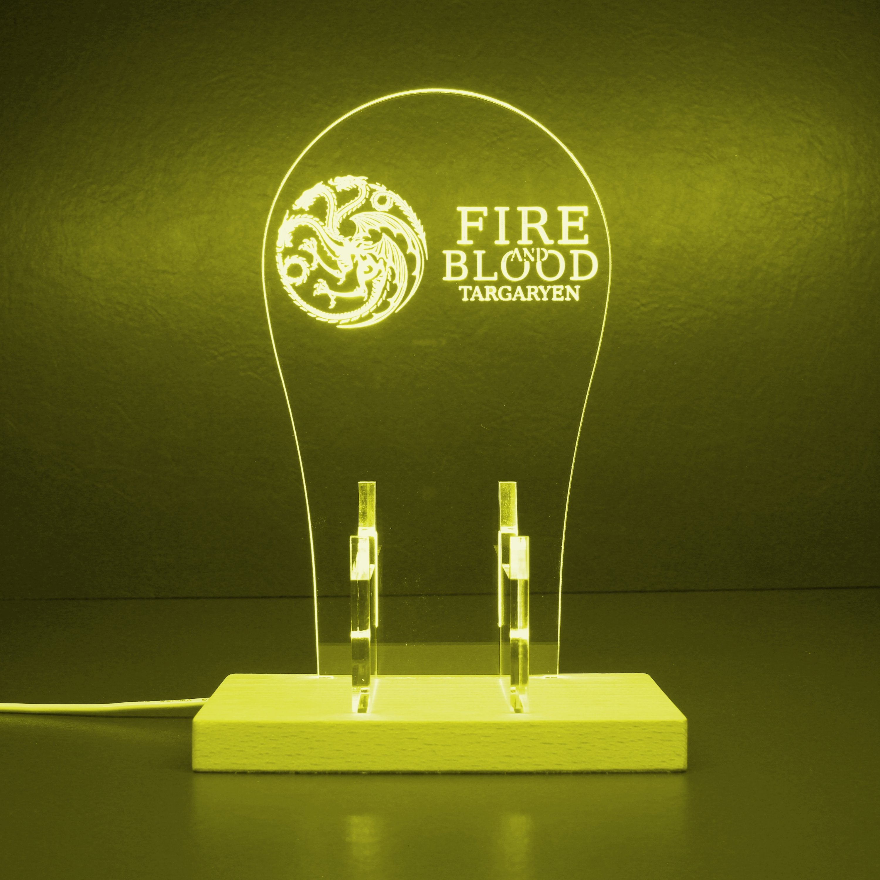 Fire & Blood LED Gaming Headset Controller Stand