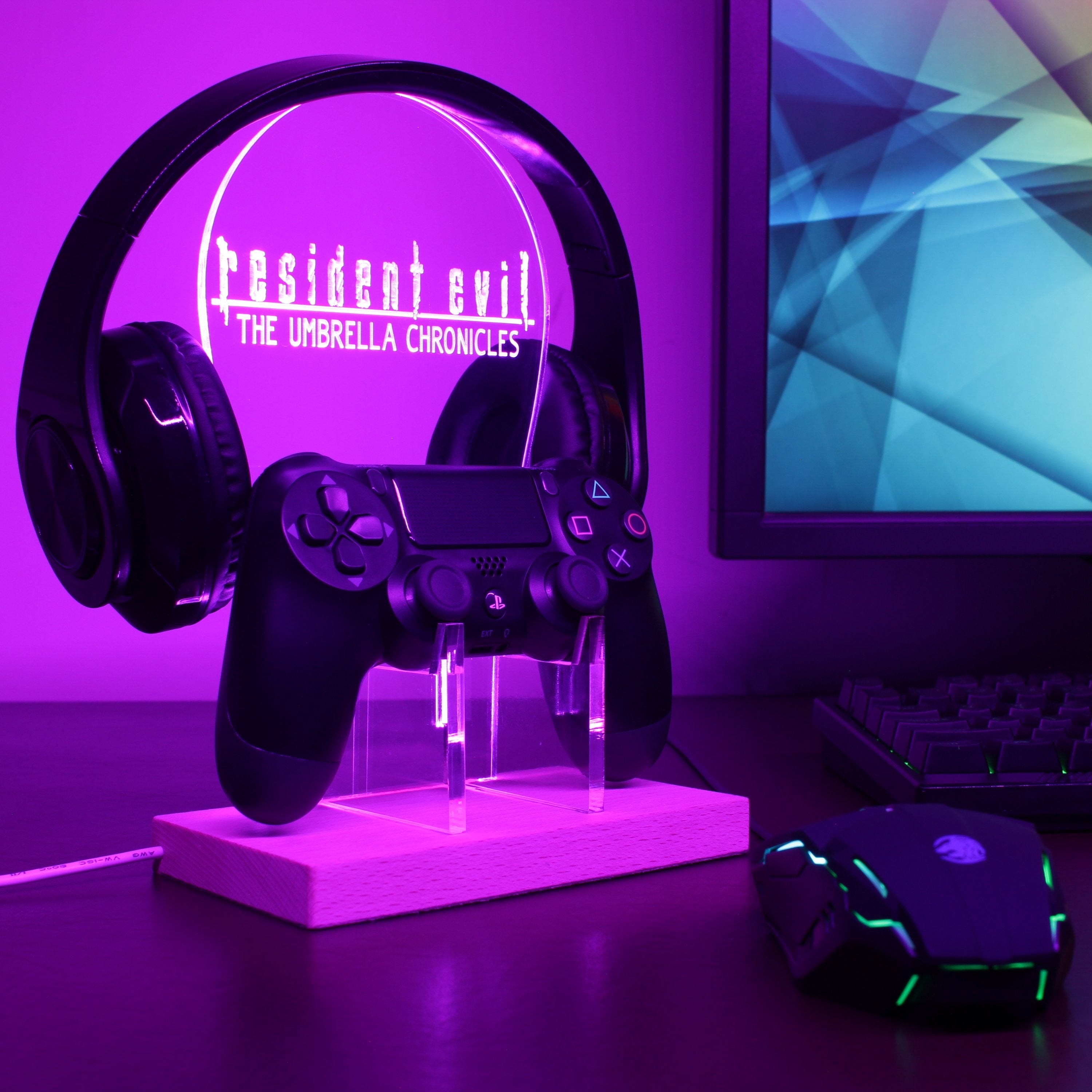 Resident Evil LED Gaming Headset Controller Stand