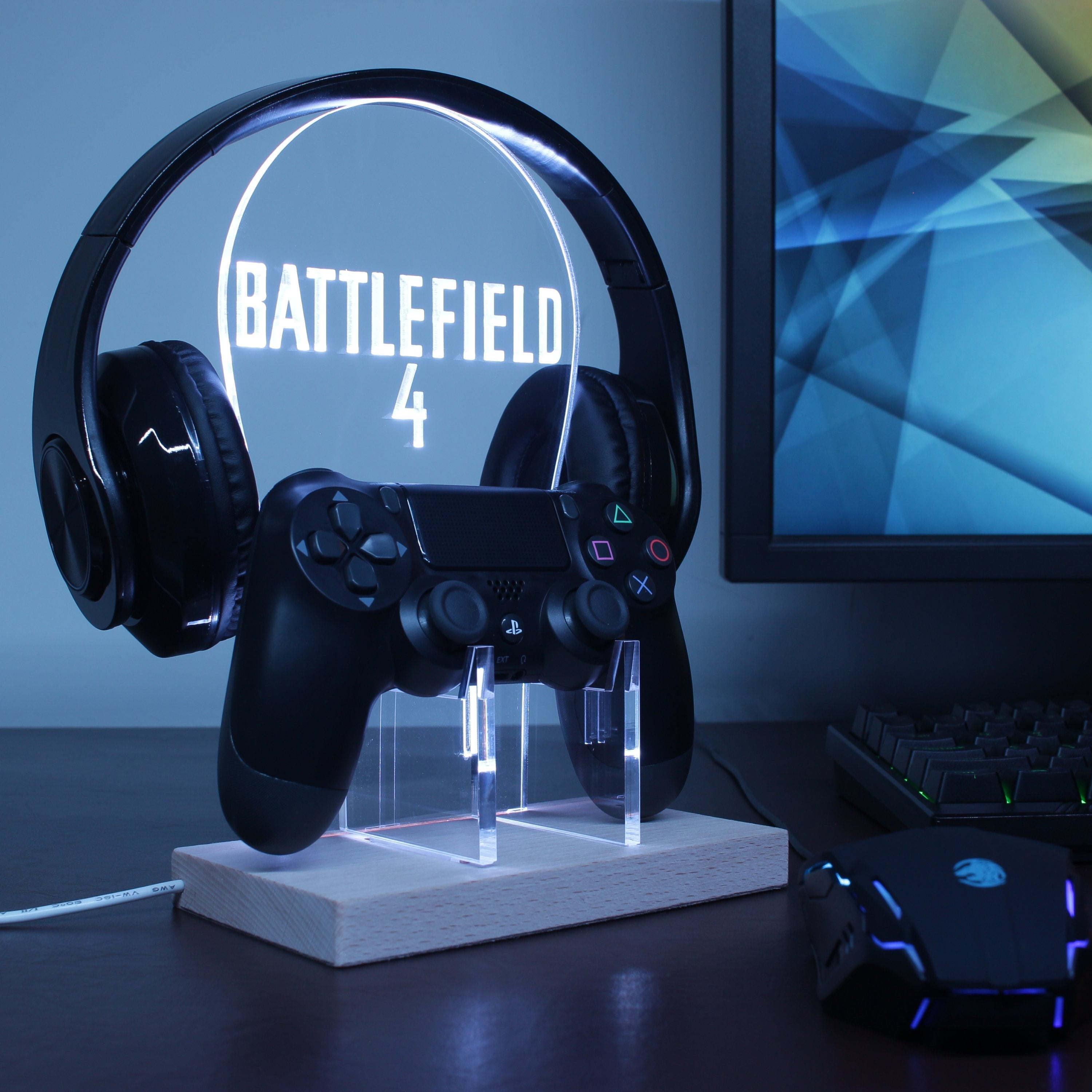 Battlefield 4 LED Gaming Headset Controller Stand