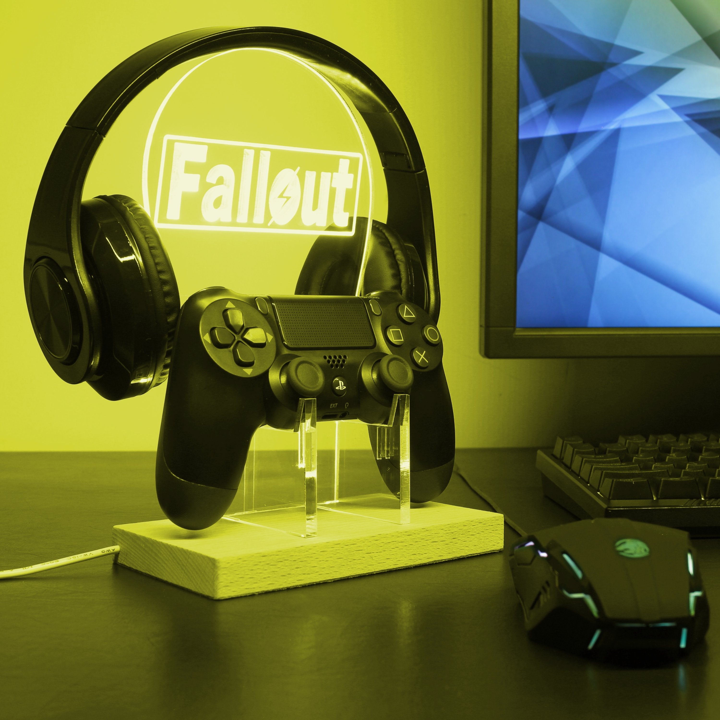 Fallout LED Gaming Headset Controller Stand