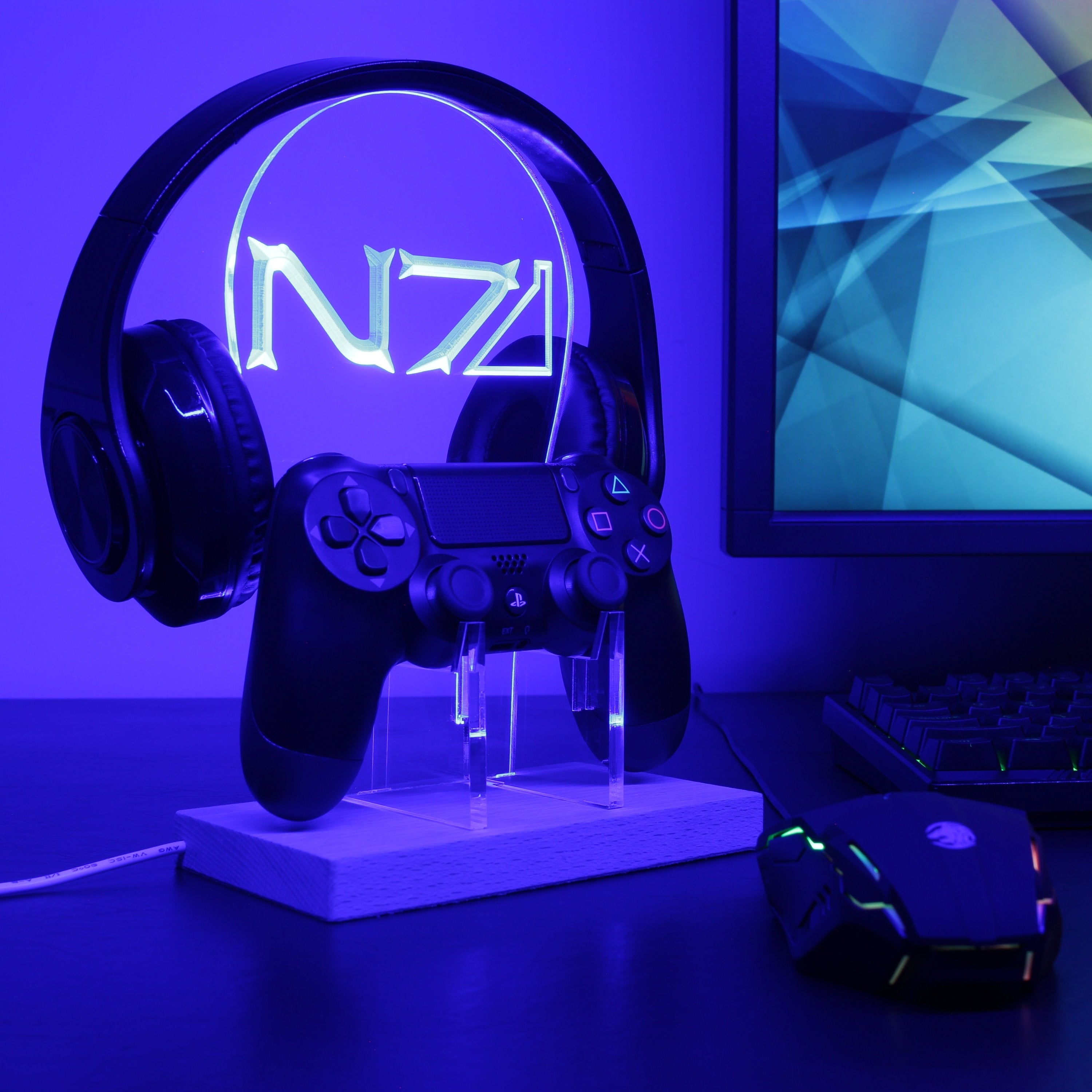 Mass Effect LED Gaming Headset Controller Stand