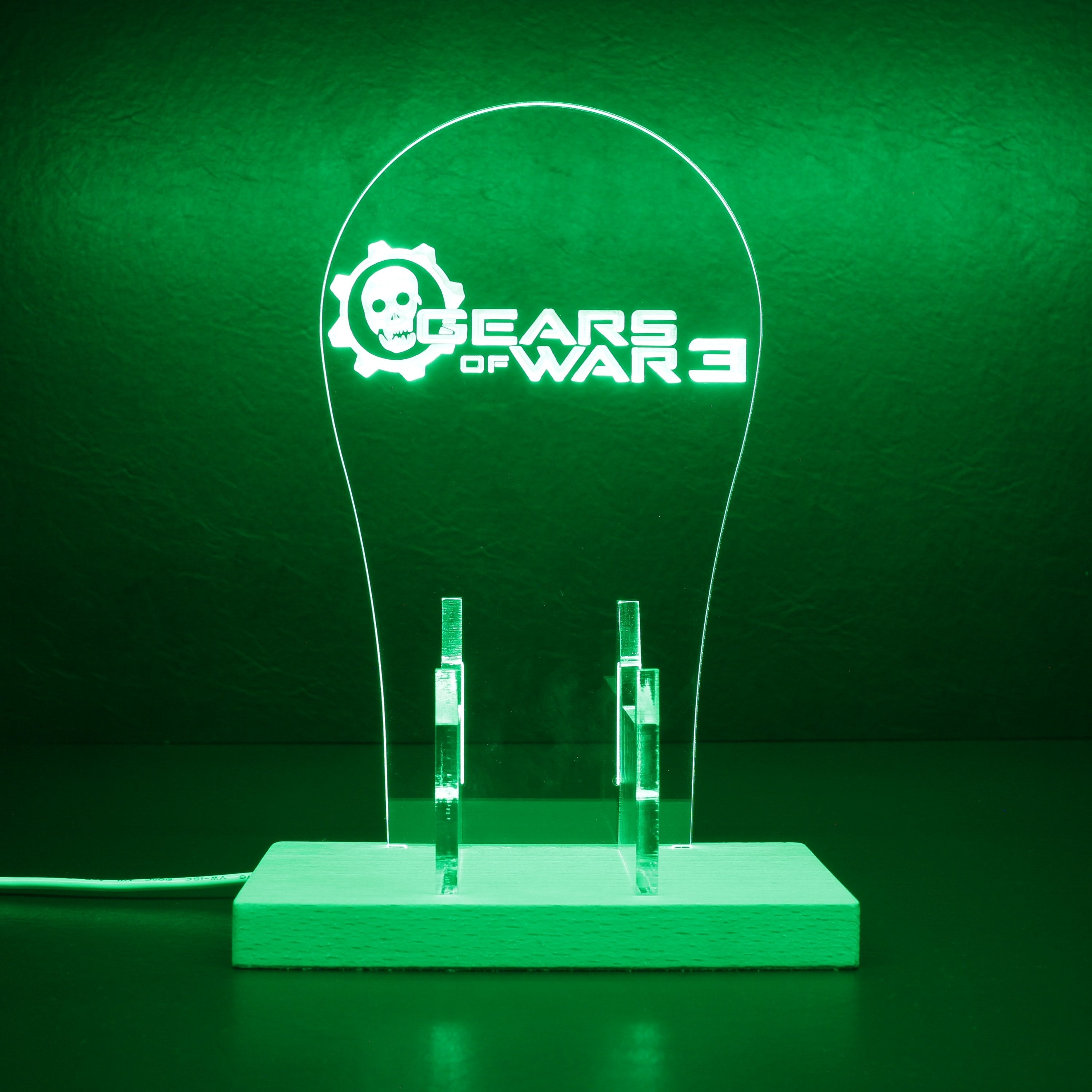 Gear of War 3 LED Gaming Headset Controller Stand