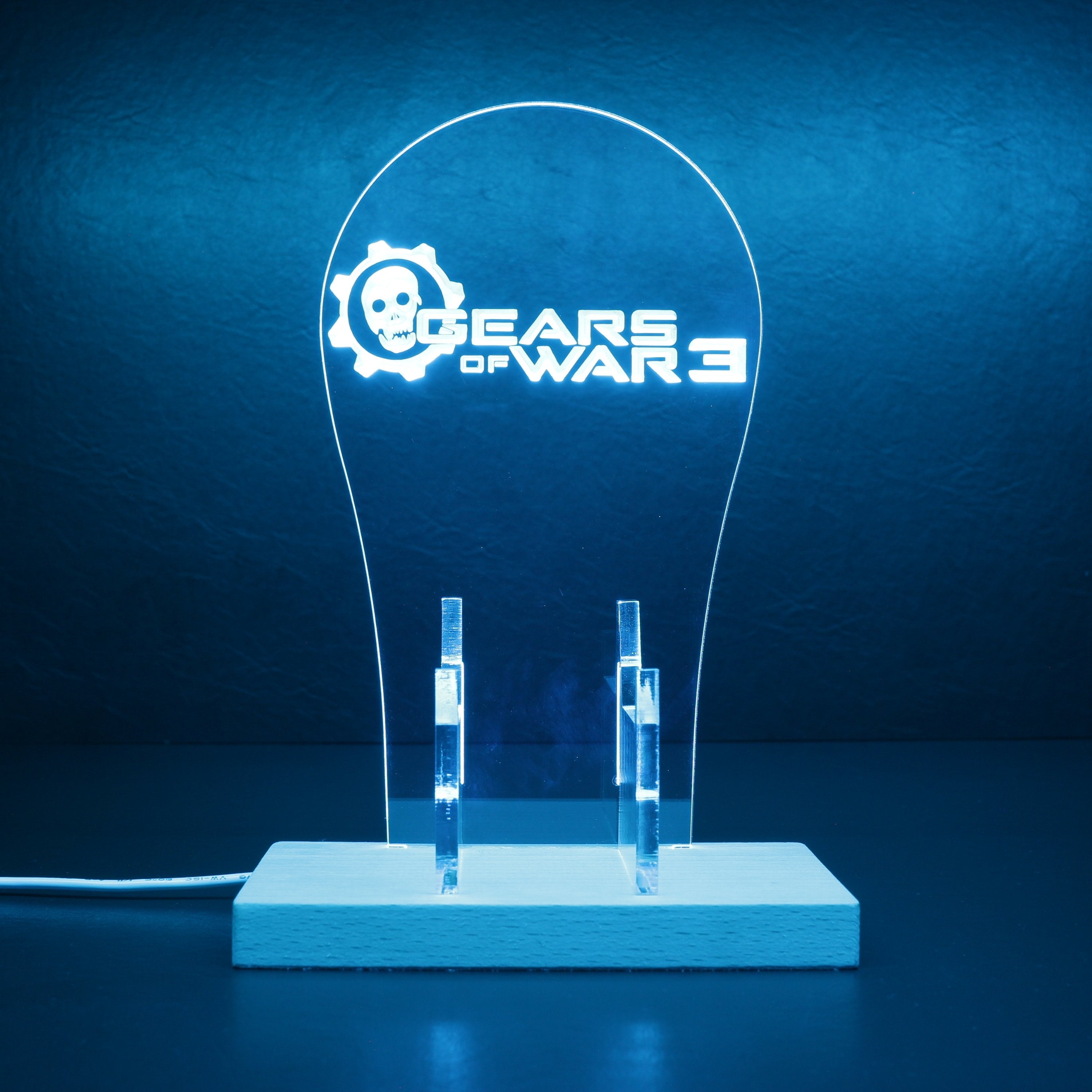 Gear of War 3 LED Gaming Headset Controller Stand