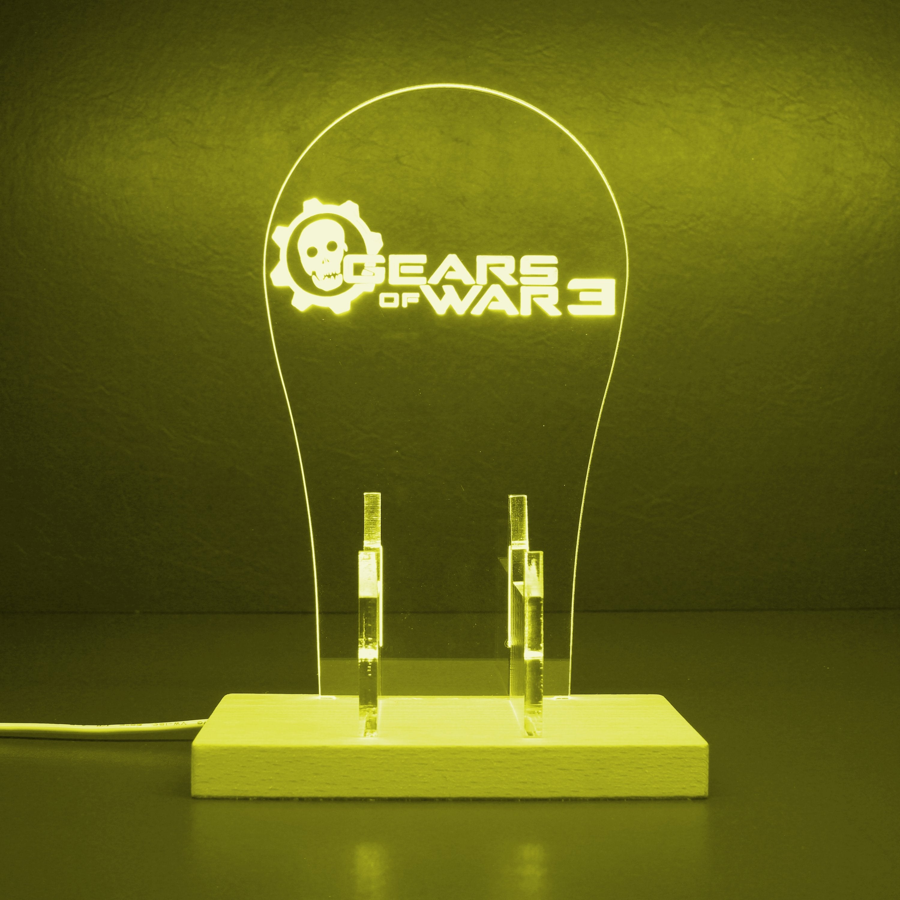 Gear of War 3 LED Gaming Headset Controller Stand