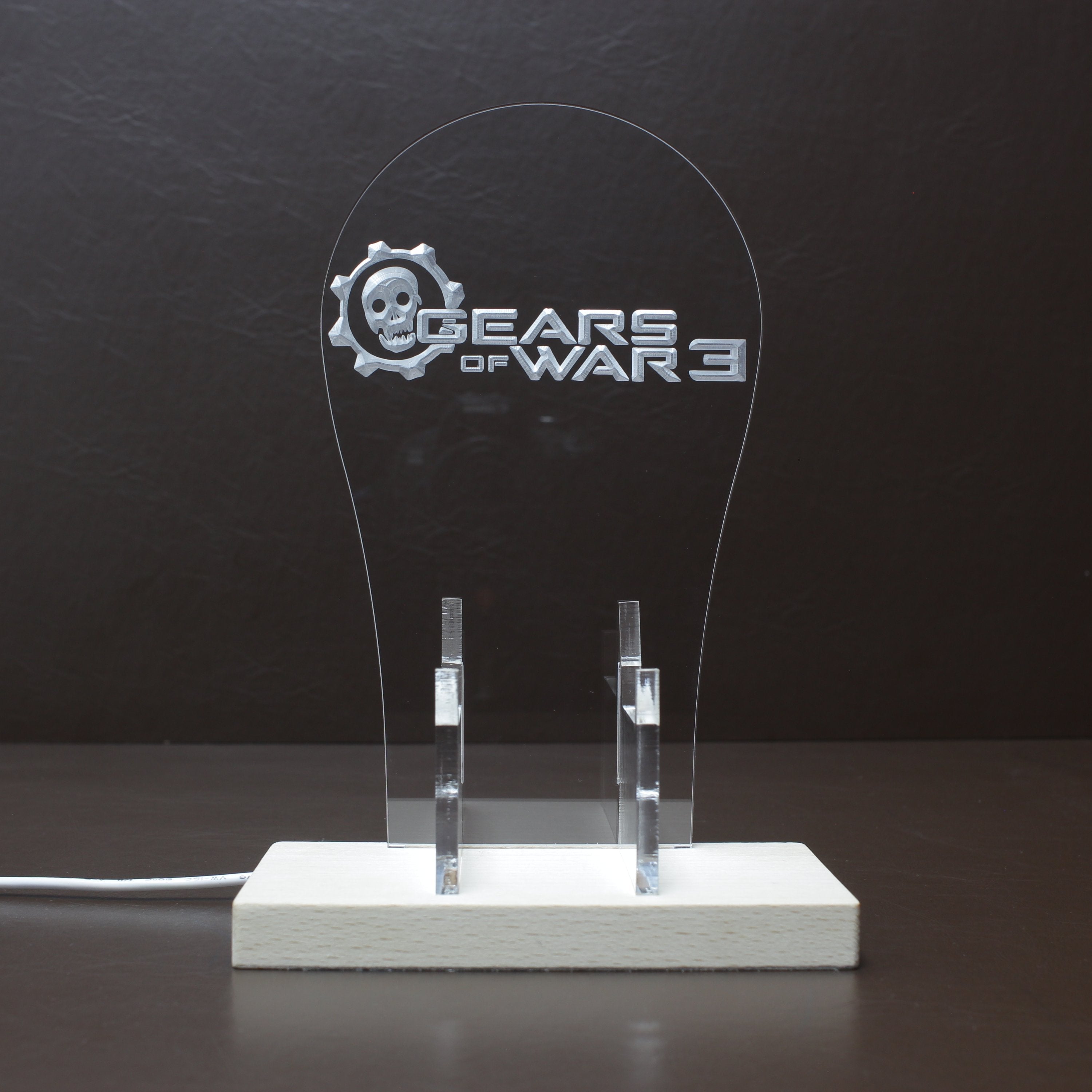 Gear of War 3 LED Gaming Headset Controller Stand