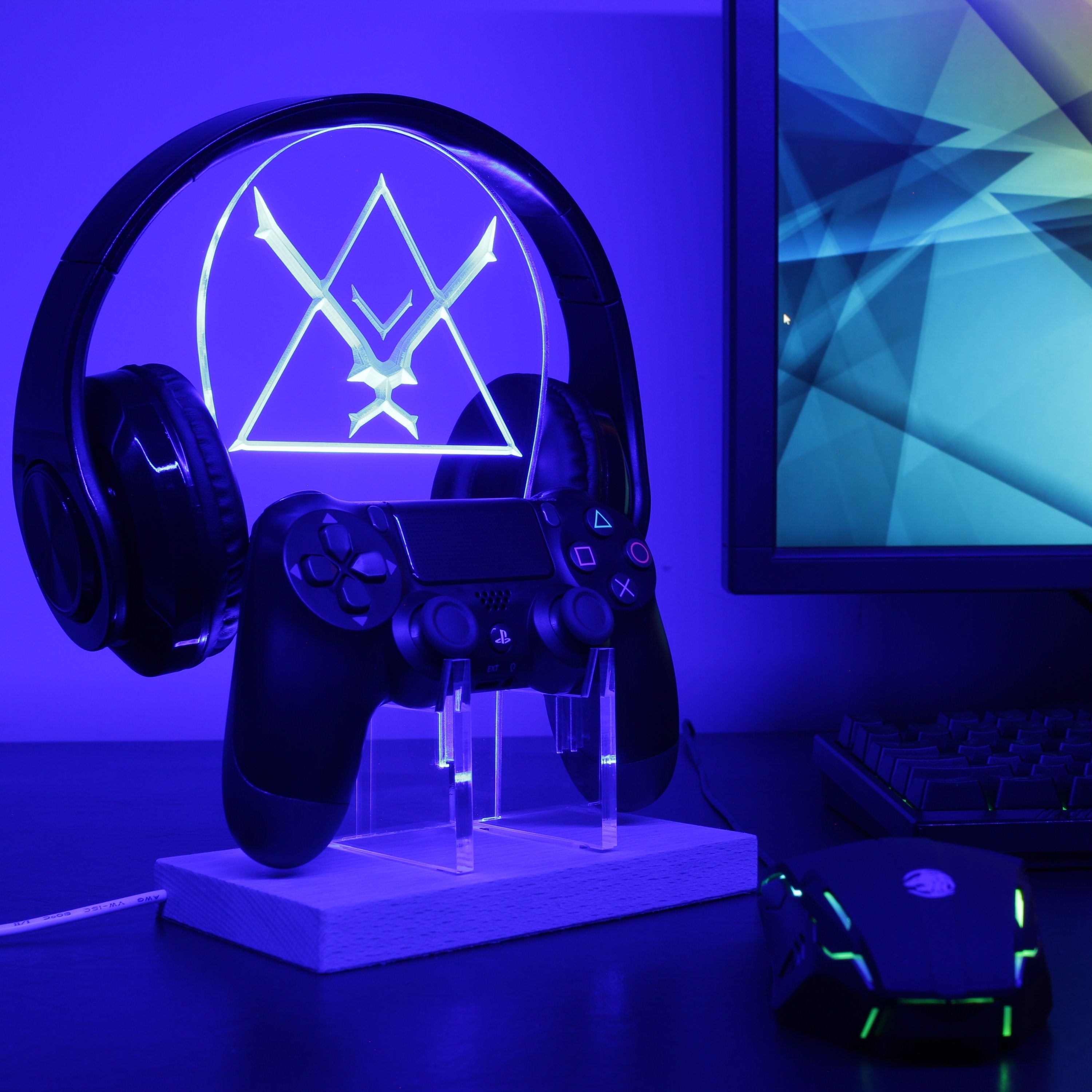 Halo Reach LED Gaming Headset Controller Stand