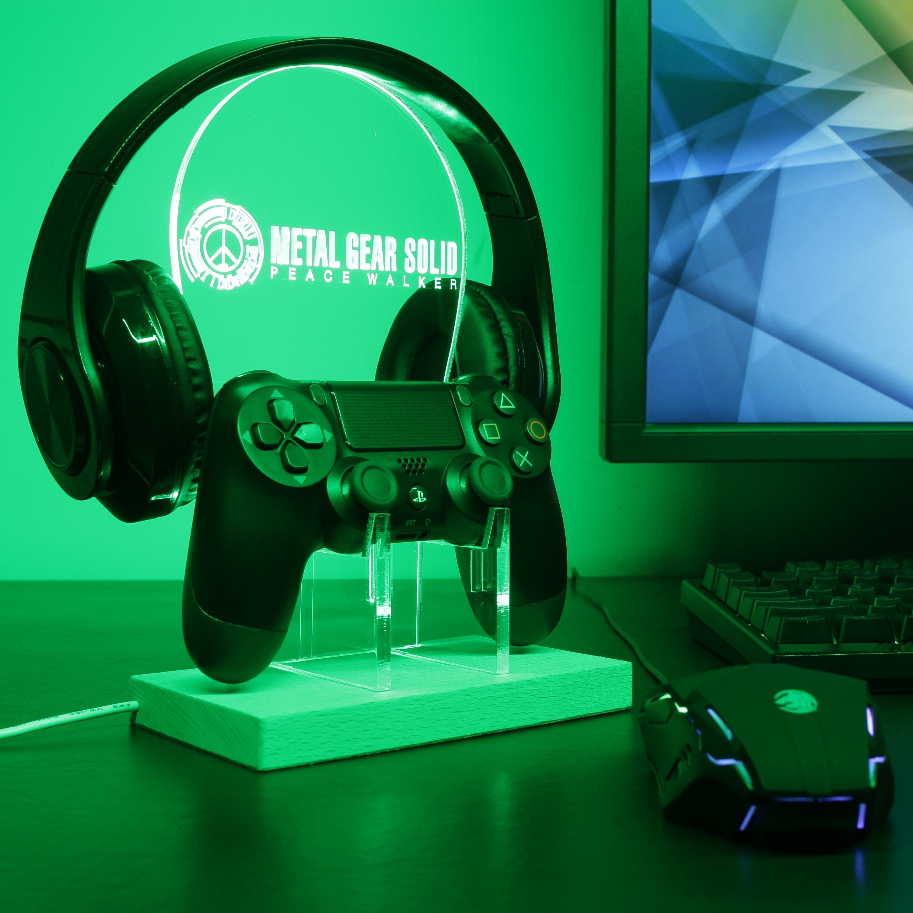 metal gear controller Metal Gear Solid LED Gaming Headset Controller Stand