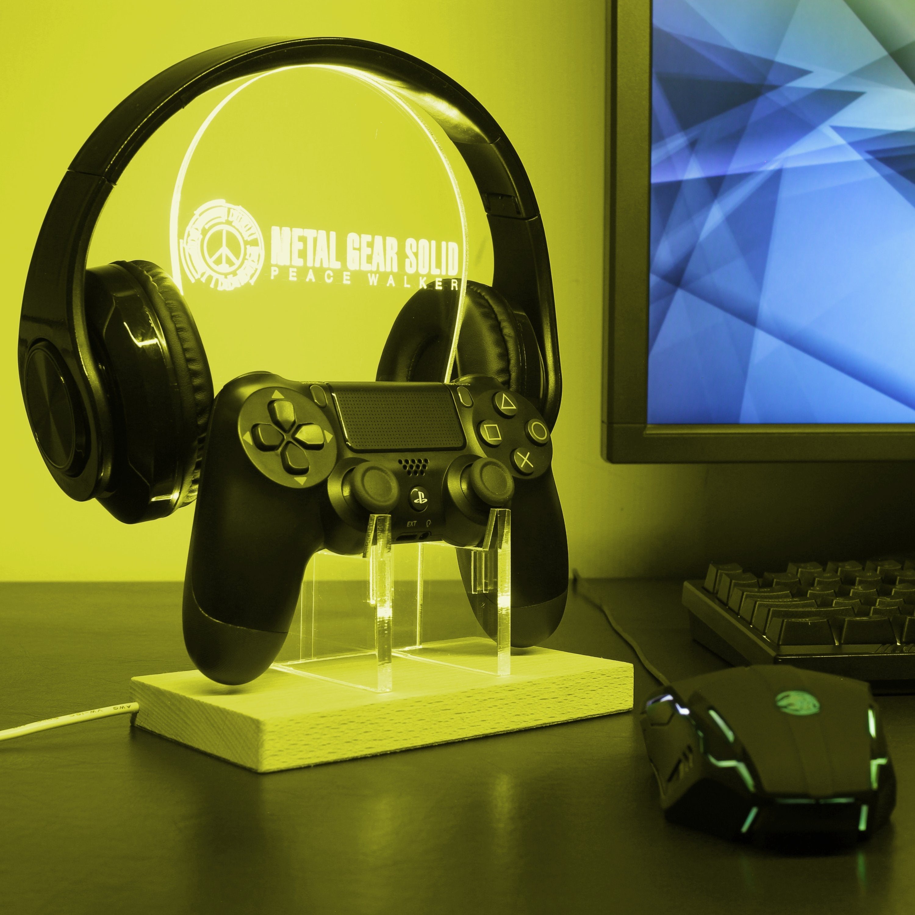 metal gear controller Metal Gear Solid LED Gaming Headset Controller Stand