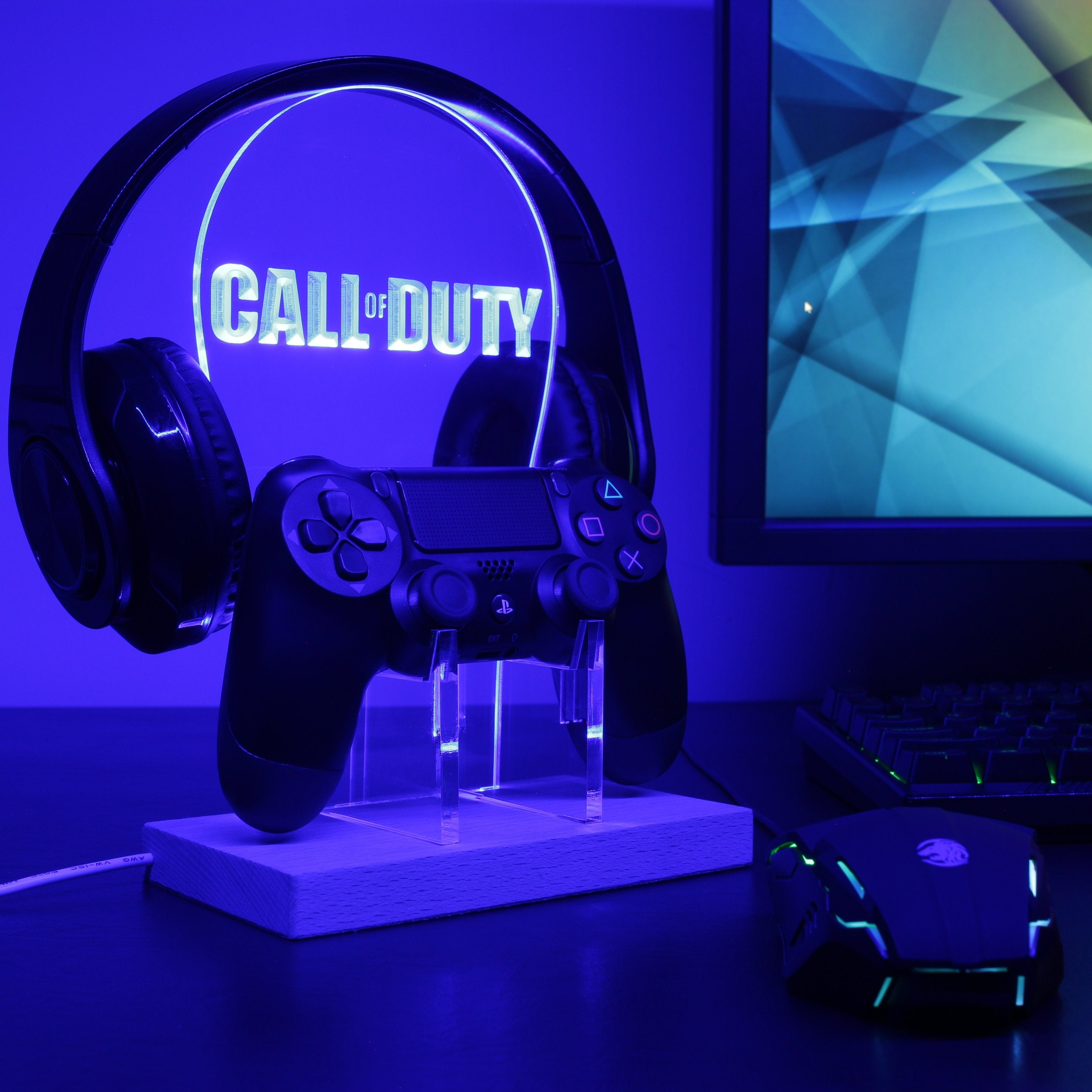 Call of Duty LED Gaming Headset Controller Stand