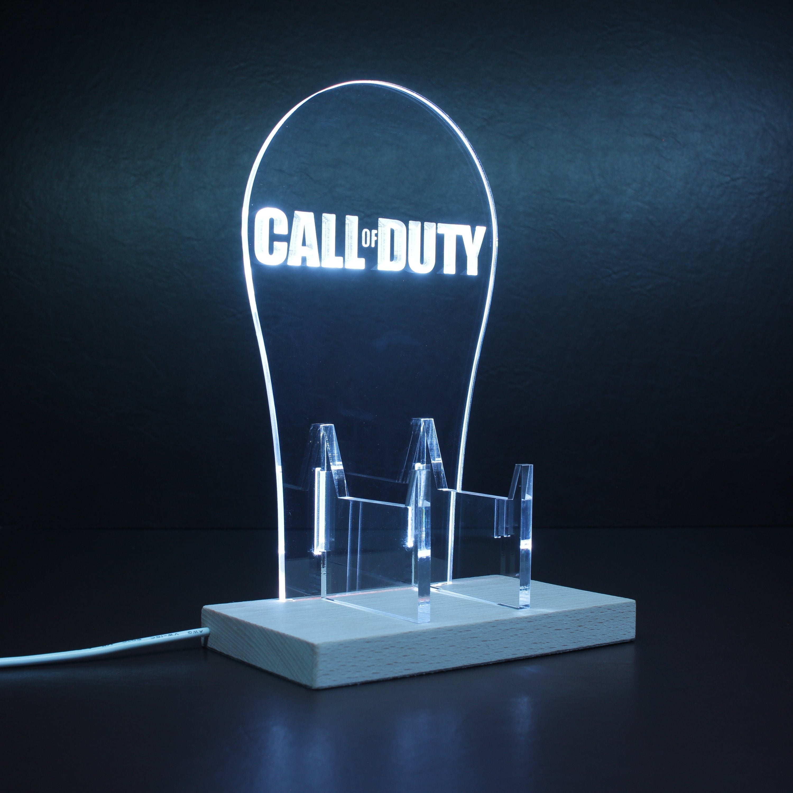 Call of Duty LED Gaming Headset Controller Stand | PRO LED SIGN