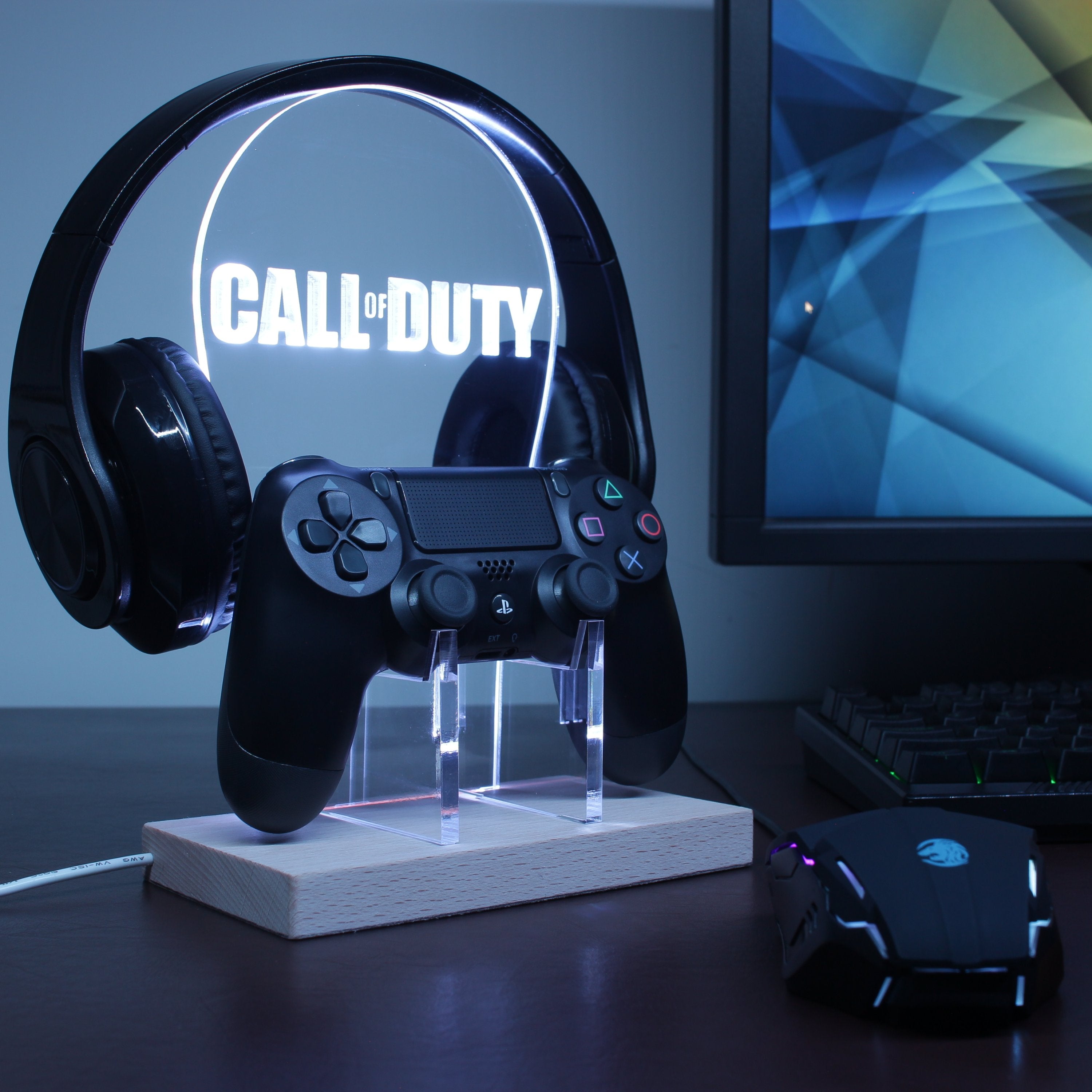 Call of Duty LED Gaming Headset Controller Stand