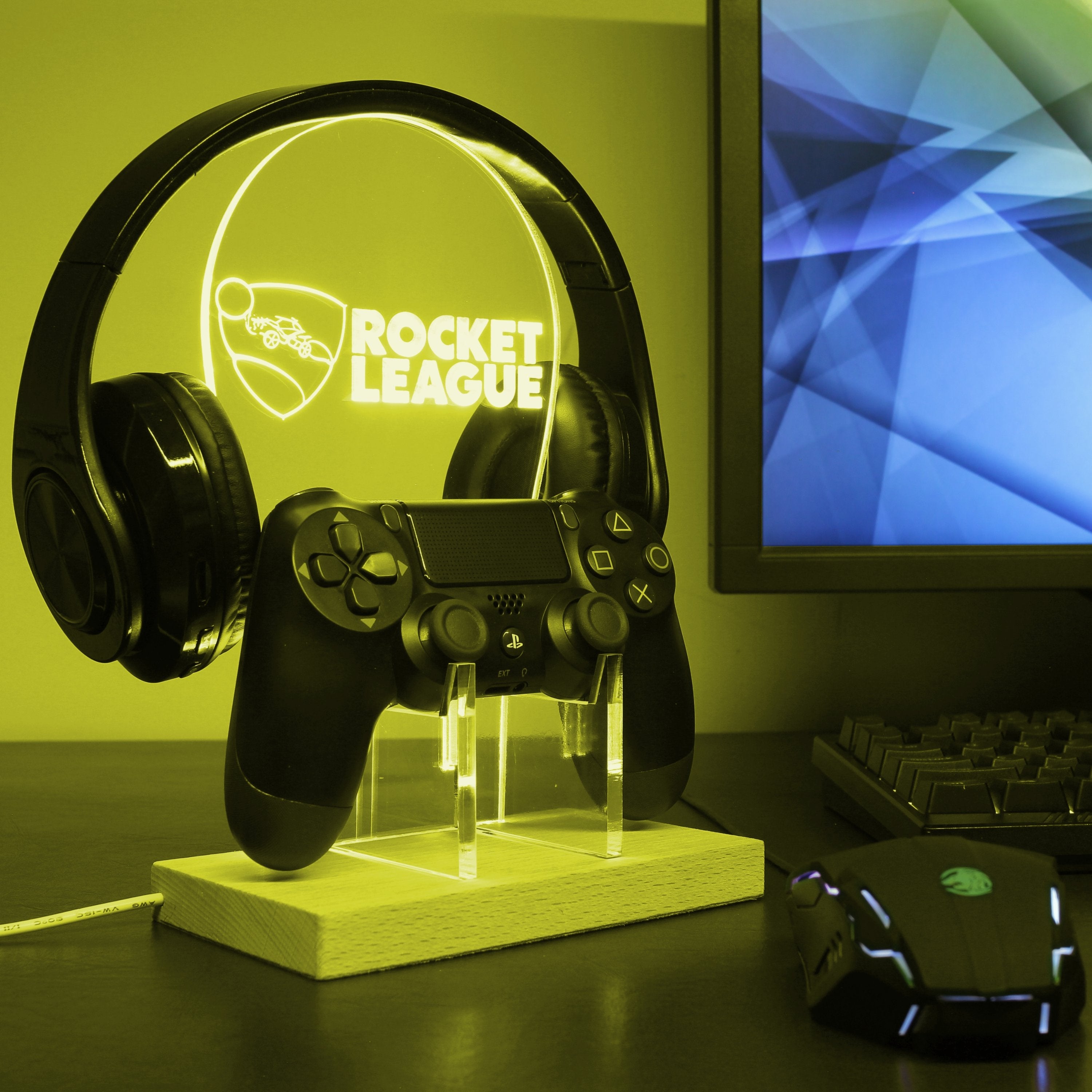 Rocket League LED Gaming Headset Controller Stand