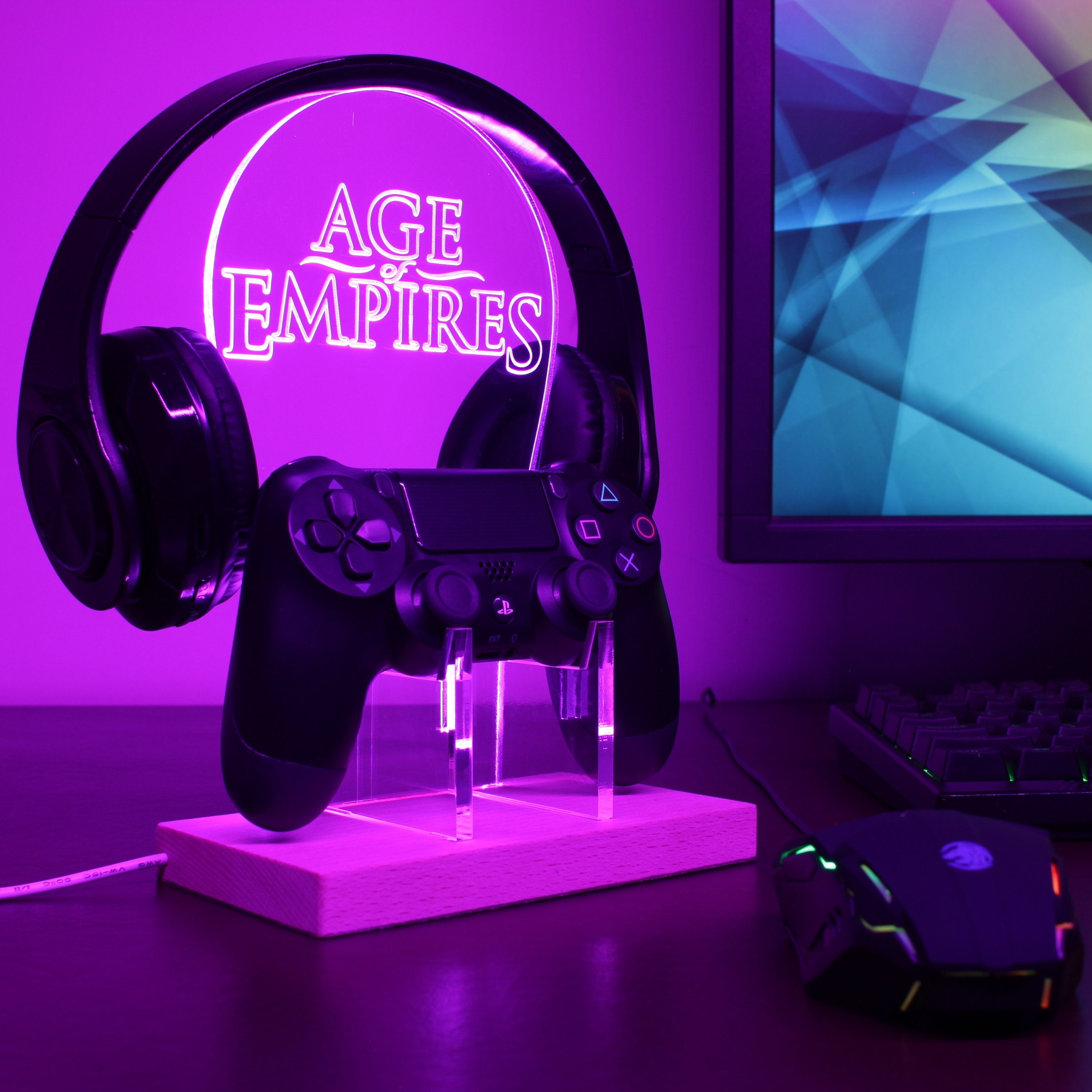 Age of Empires LED Gaming Headset Controller Stand