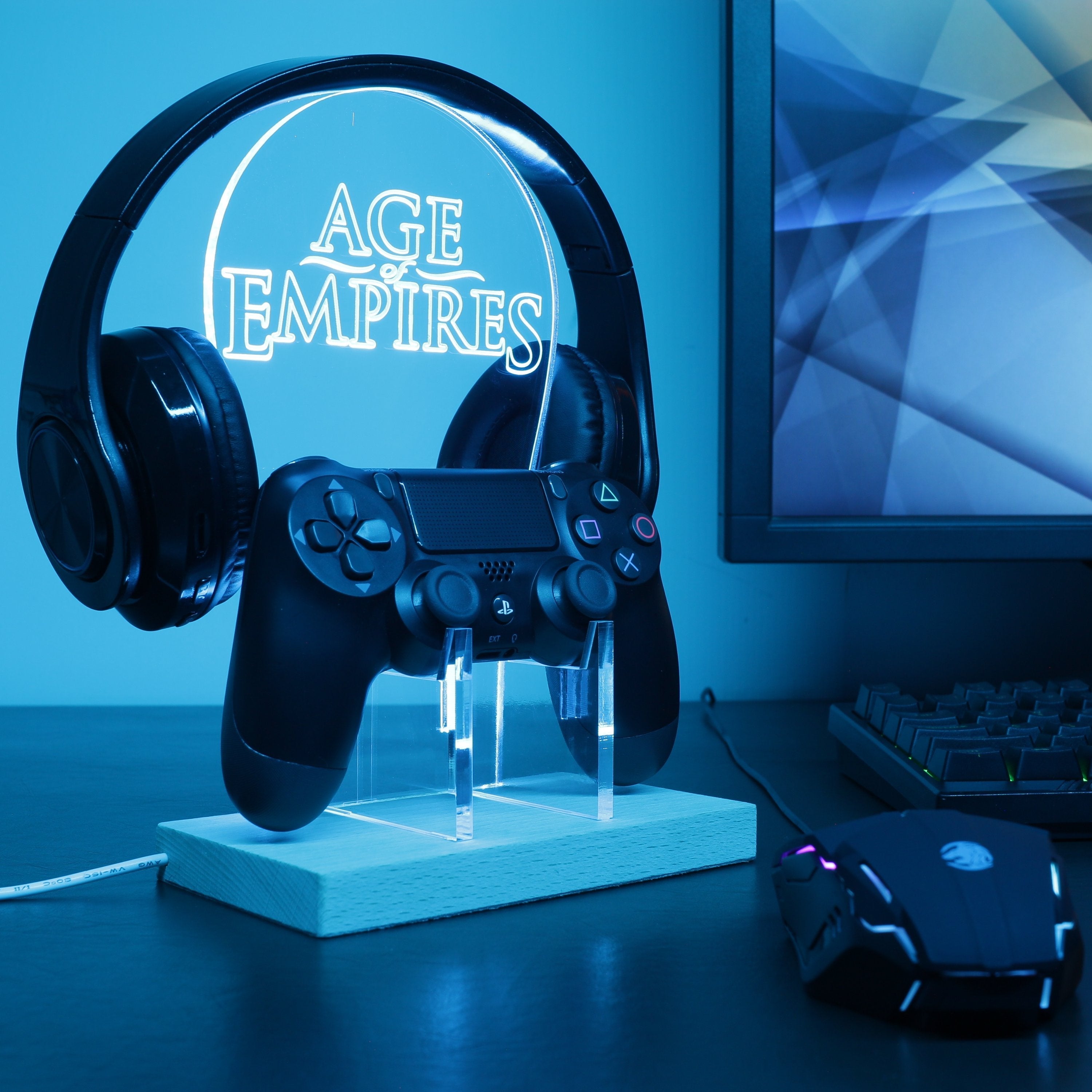 Age of Empires LED Gaming Headset Controller Stand