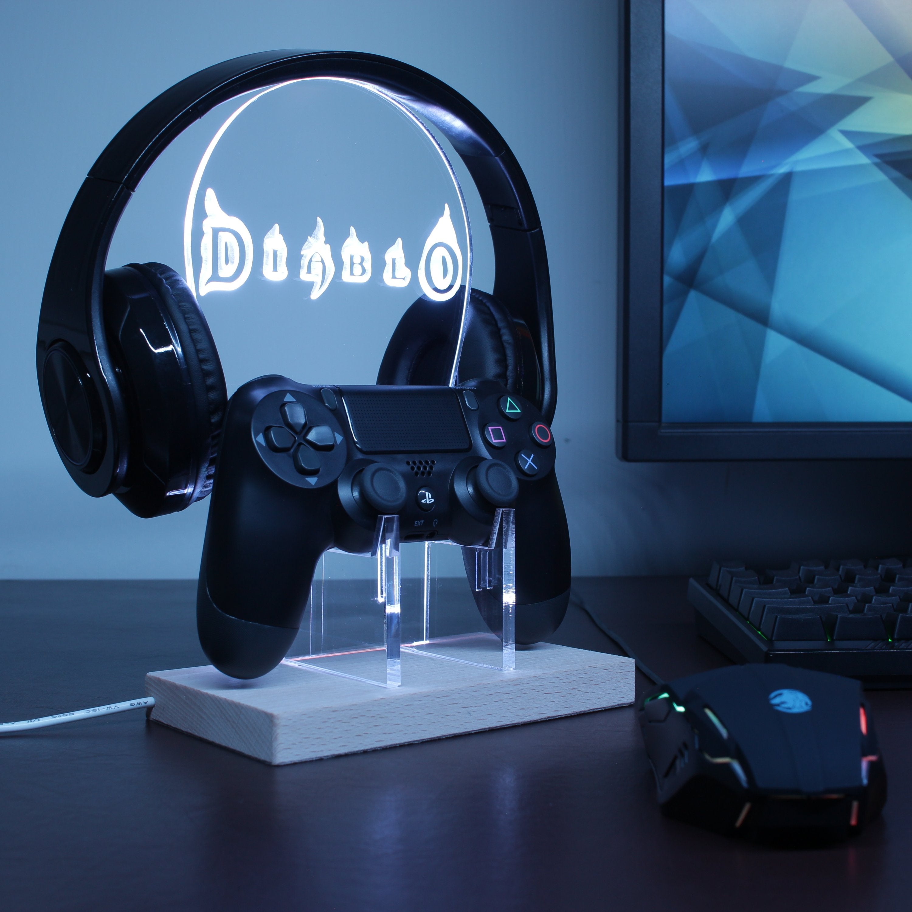 Diablo LED Gaming Headset Controller Stand
